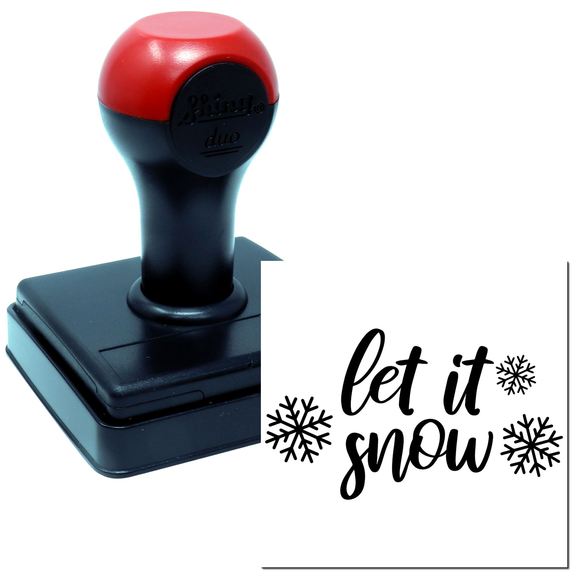 Duo Charming Let It Snow Design Hand Stamp