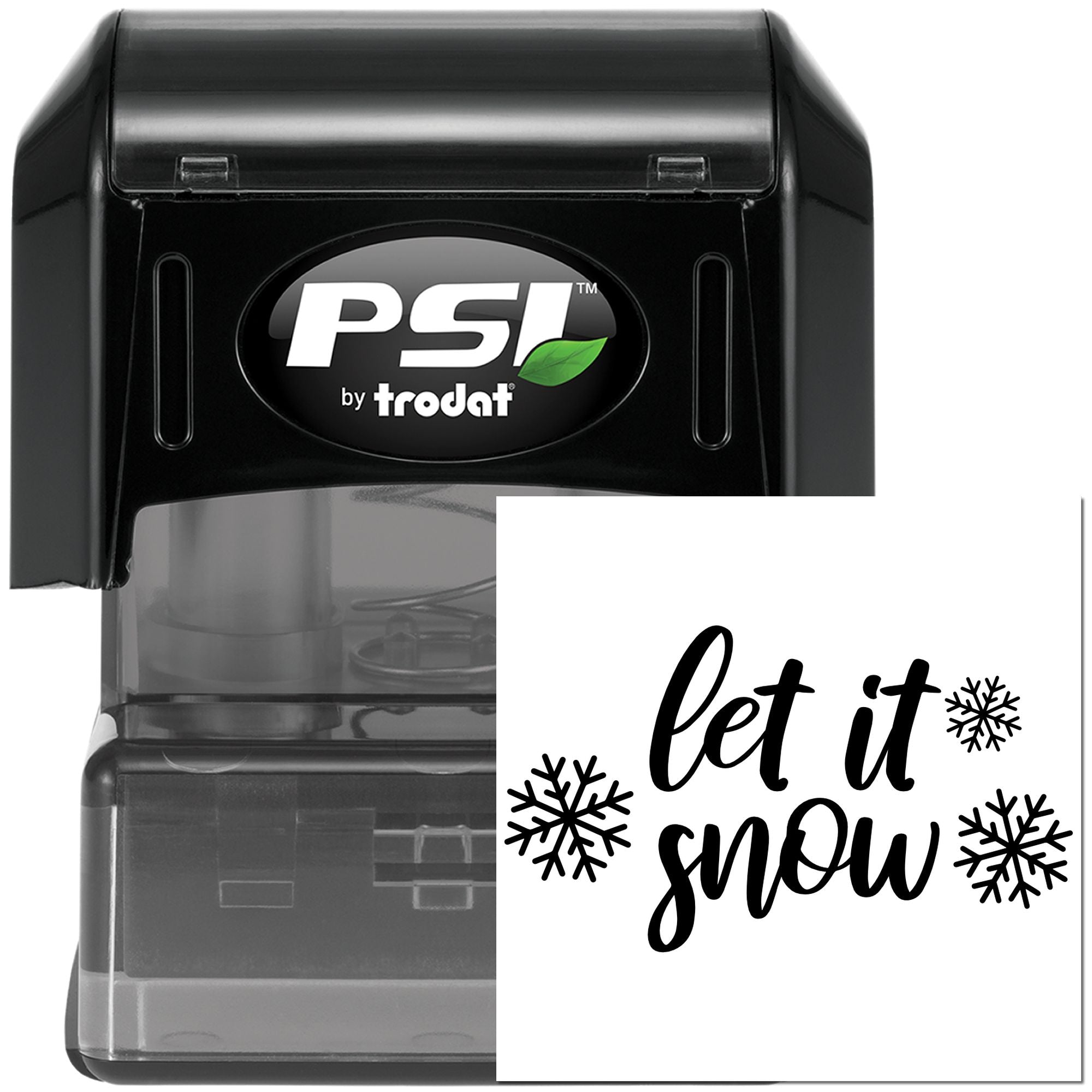 Pre-Inked Let It Snow Paper Craft Stamp