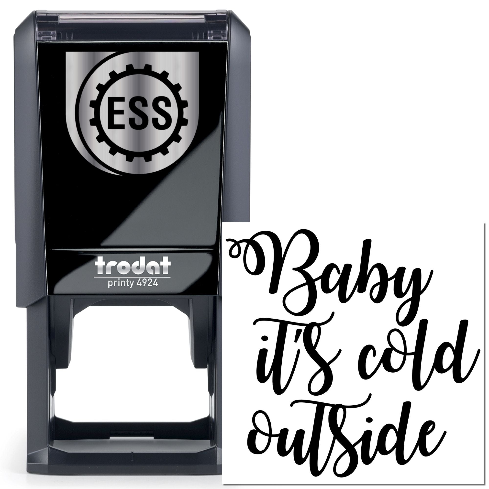 Self-Inking Calligraphy Quote Tag Stamp