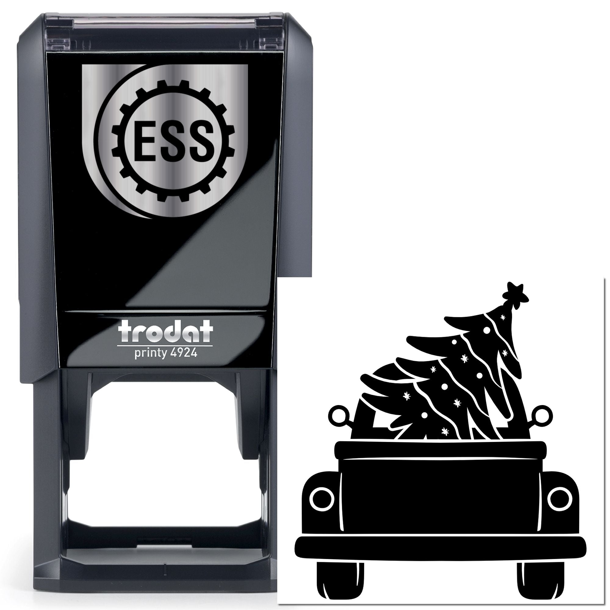 Self-Inking Christmas Tree Scrapbook Stamp