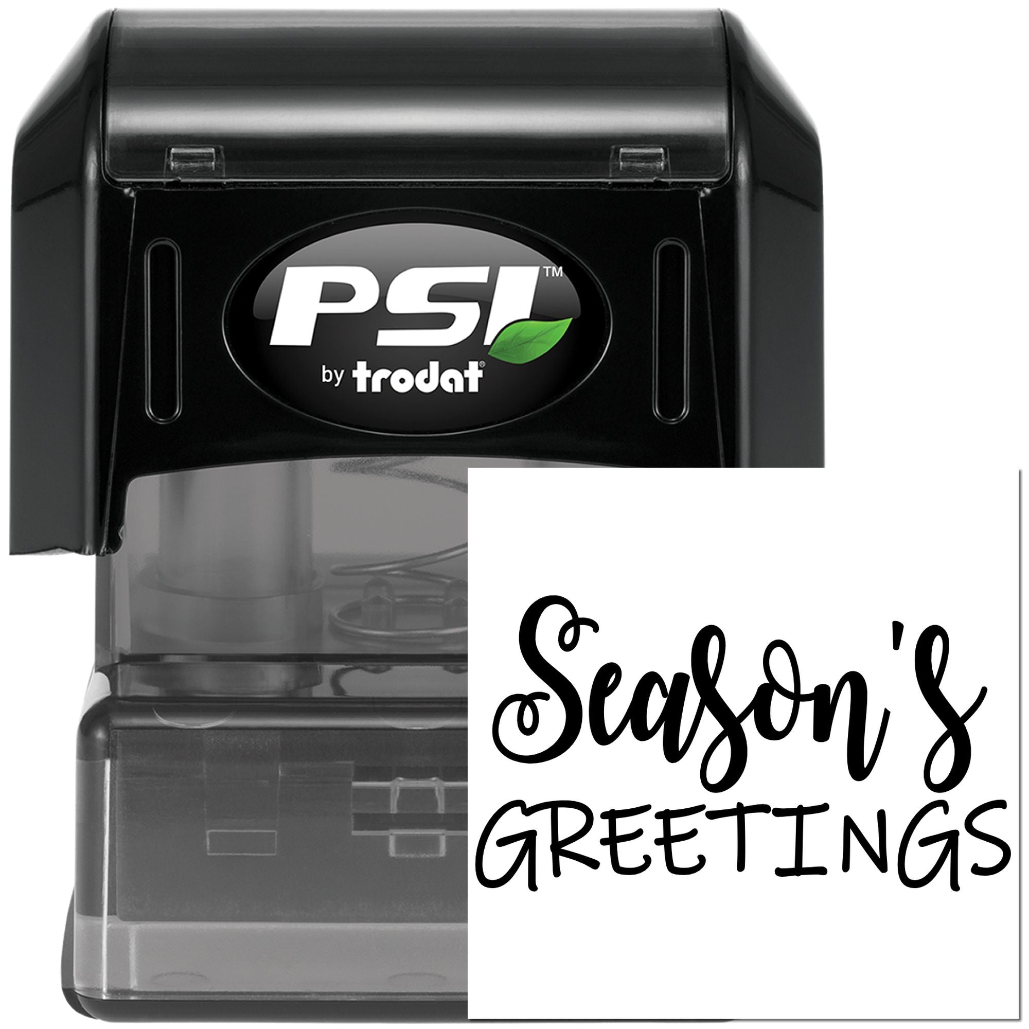 Pre-Inked Season's Greetings Card Craft Stamp