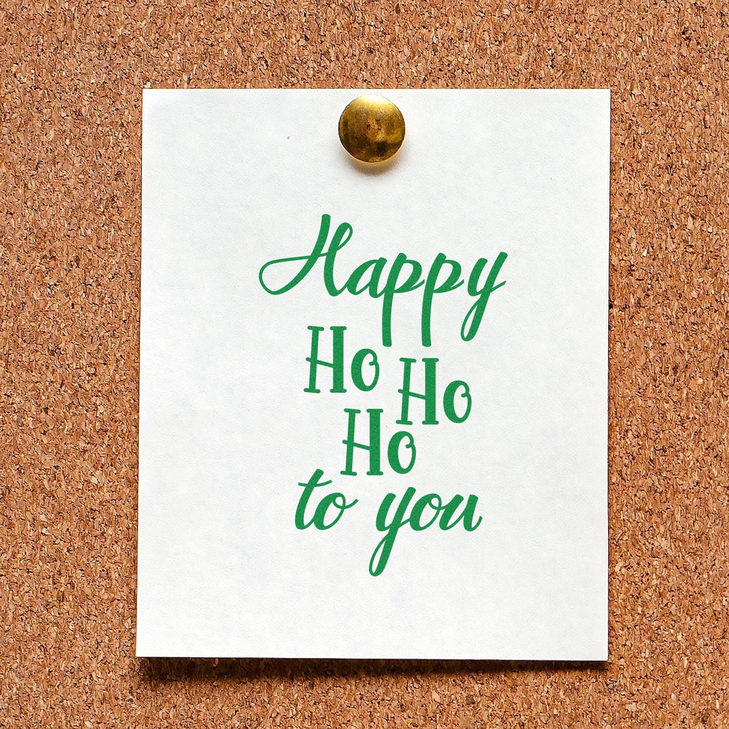 Pre-Inked Happy Holidays Card Card Stamp