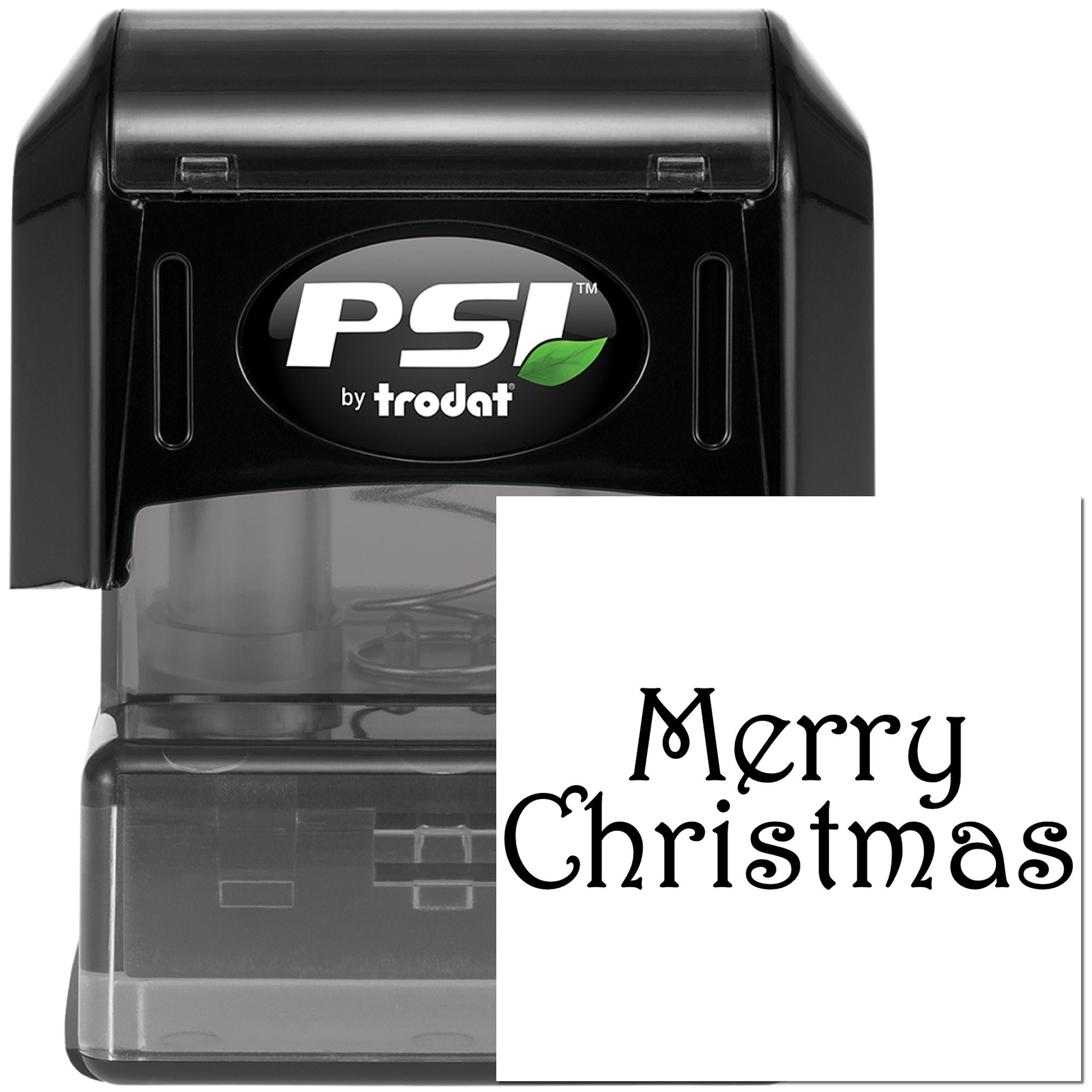 Pre-Inked Merry Christmas Card Paper Craft Stamp