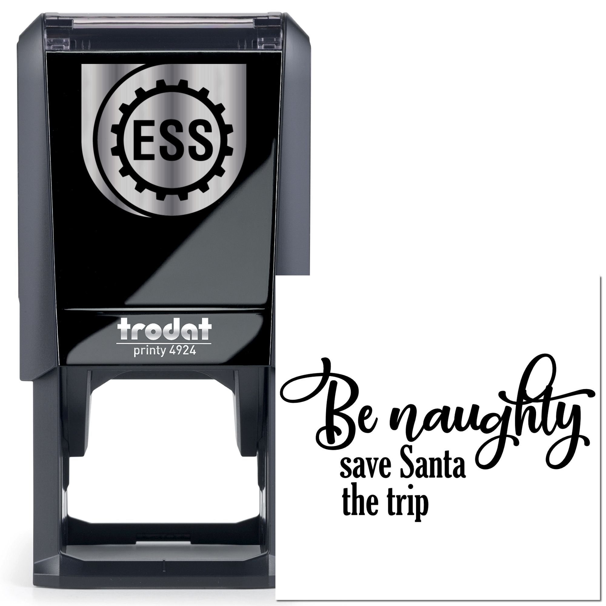Self-Inking Naughty Christmas Mini Card Stamp