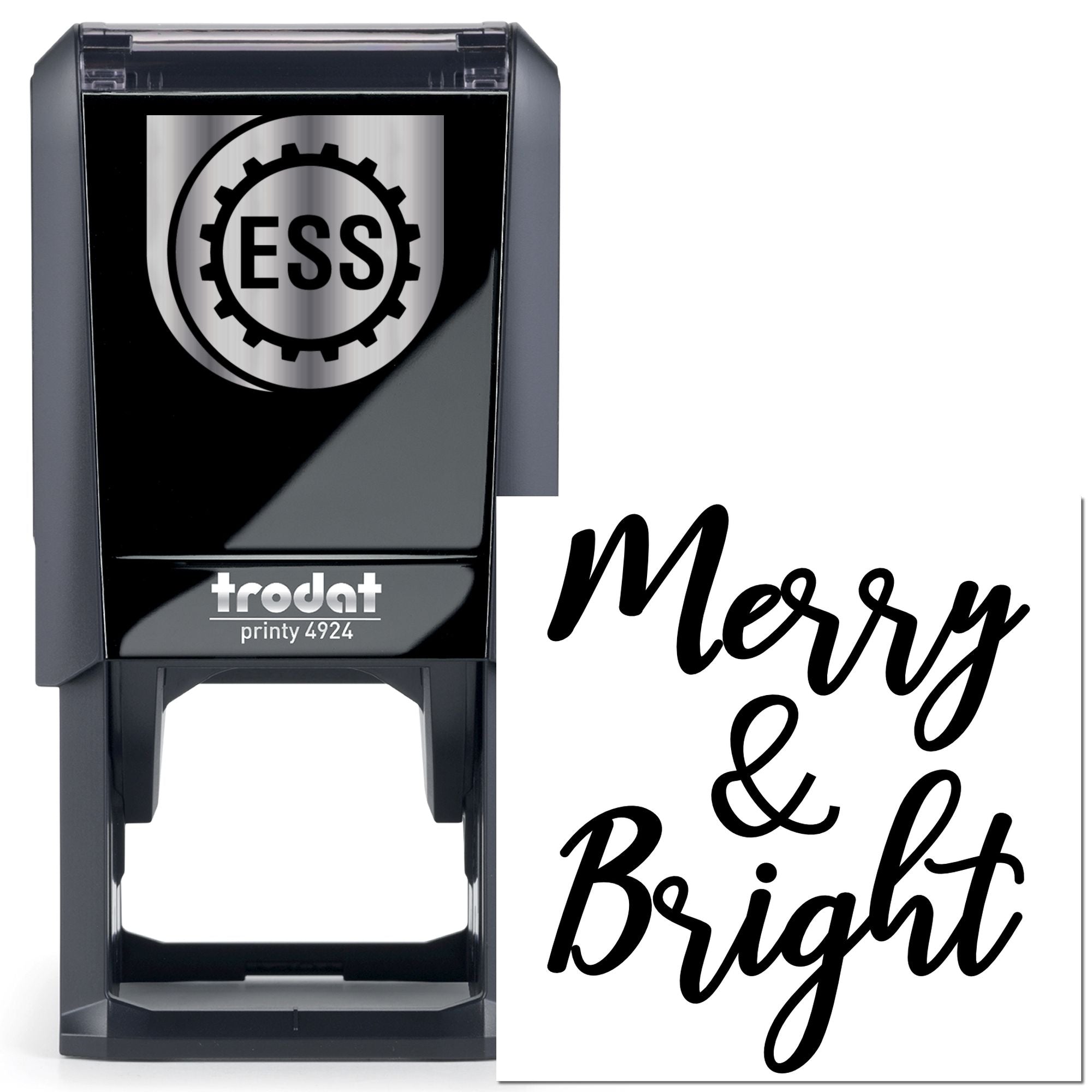 Self-Inking Merry Bright Postcard Stamp