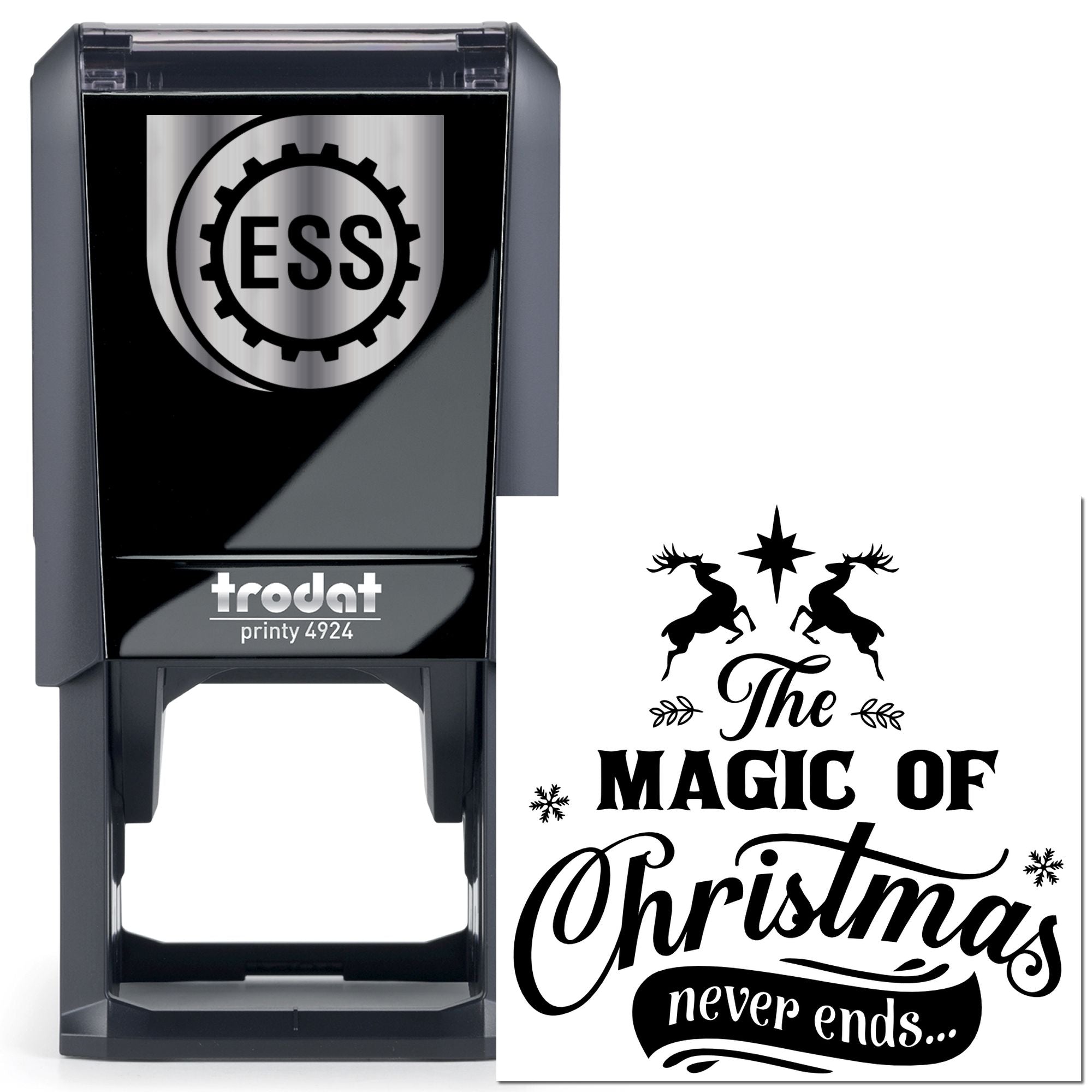 Self-Inking Christmas Magic Place Card Stamp