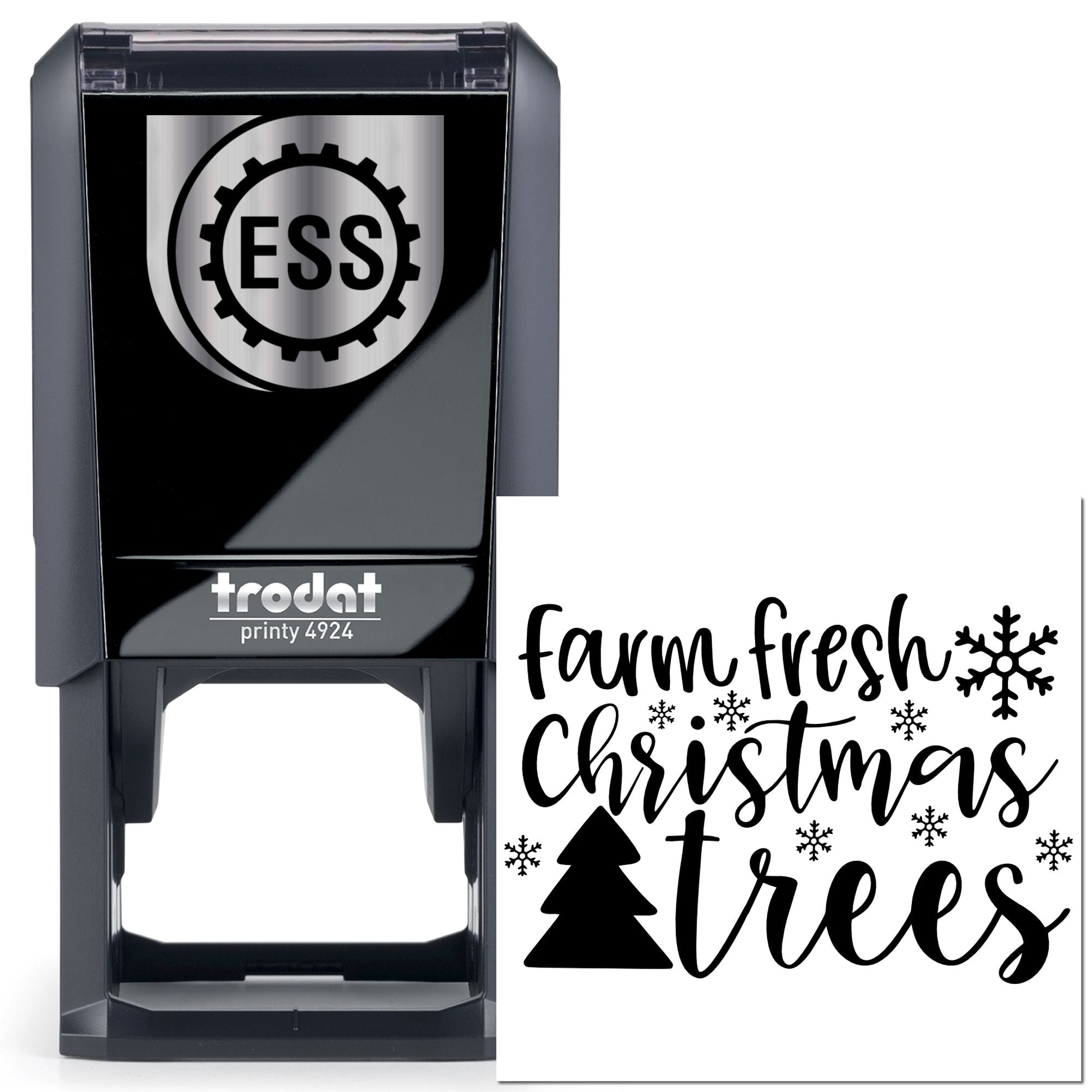 Self-Inking Christmas Trees Party Favor Stamp