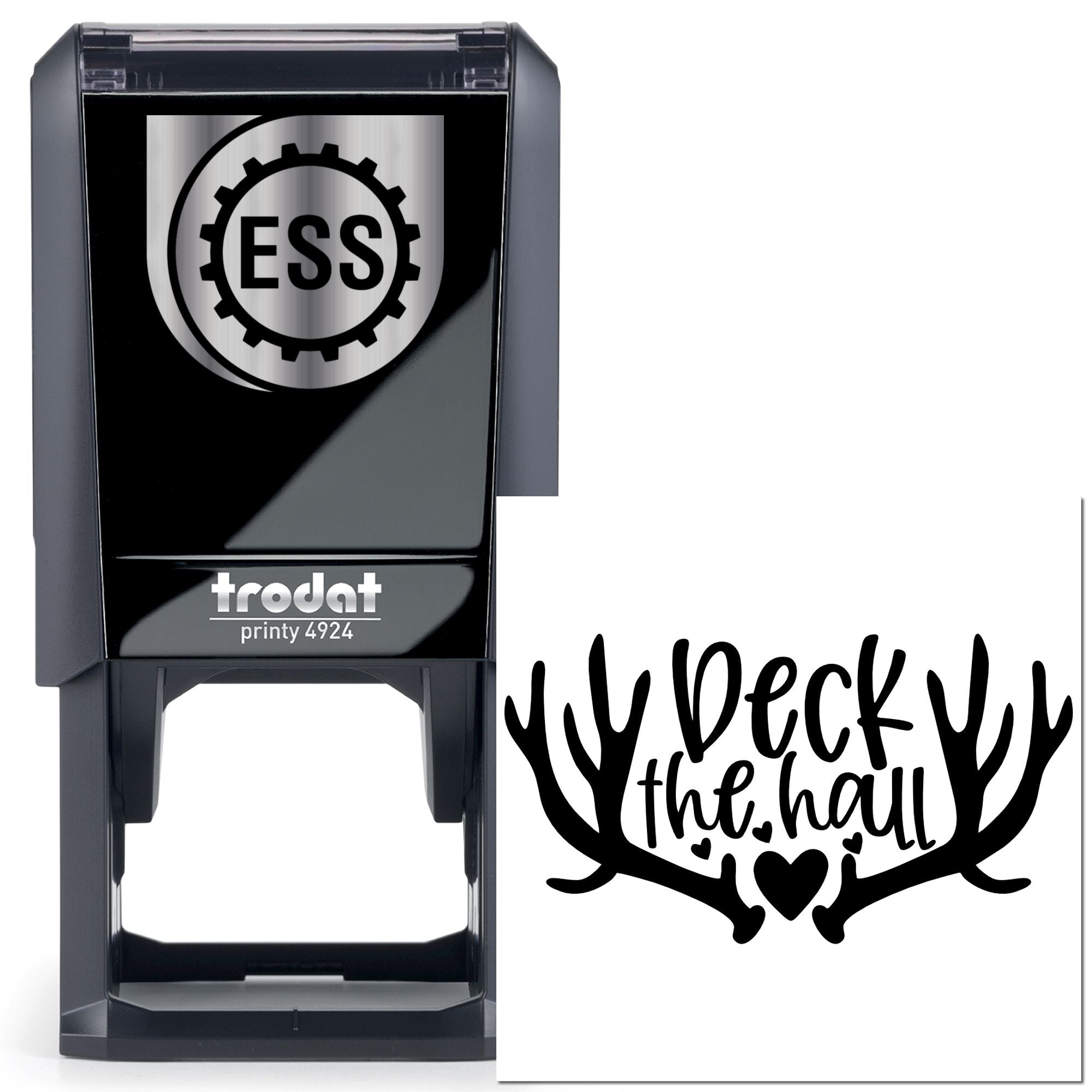 Self-Inking Deck Halls Scrapbook Stamp
