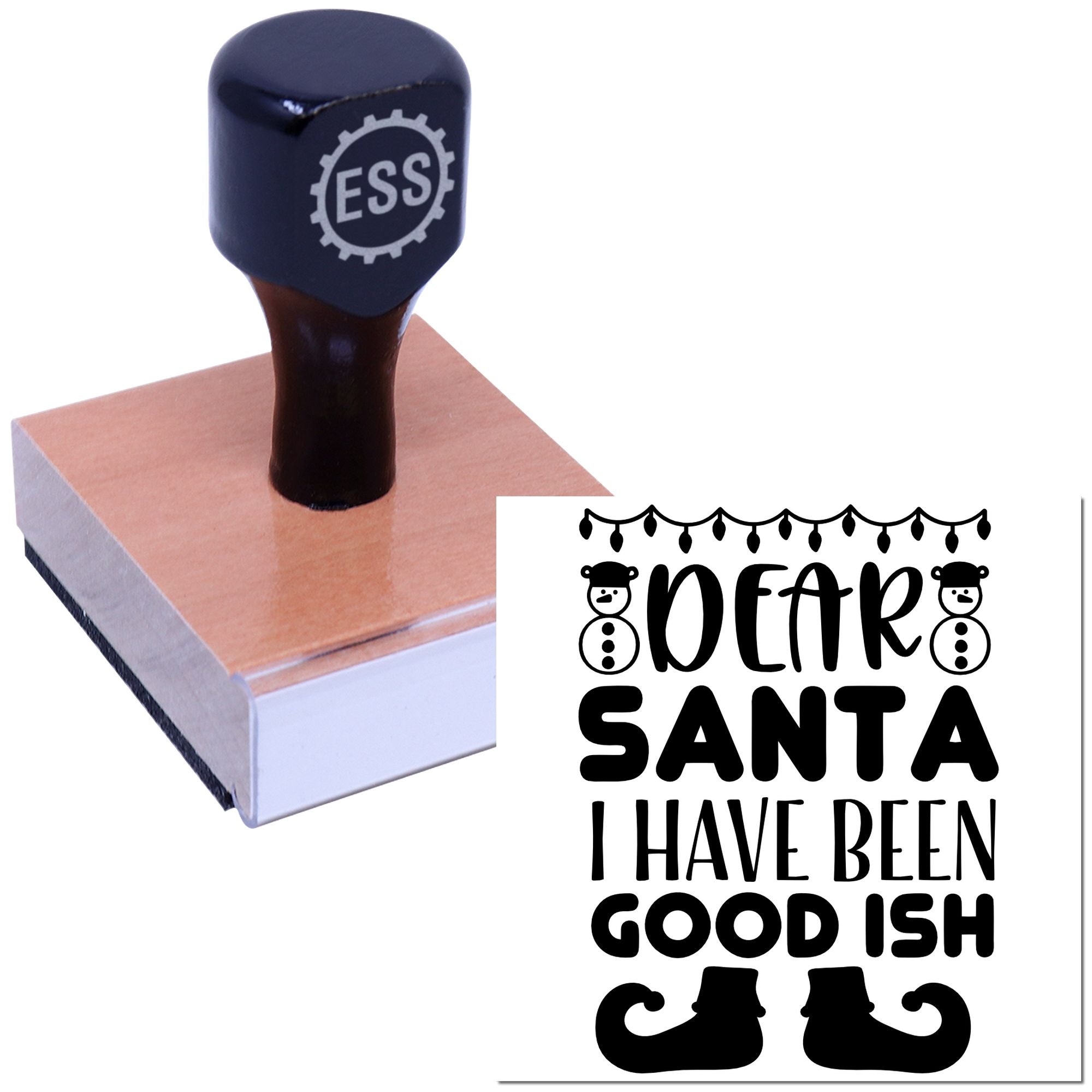 Goodish Holiday Letter Card Making Rubber Stamp