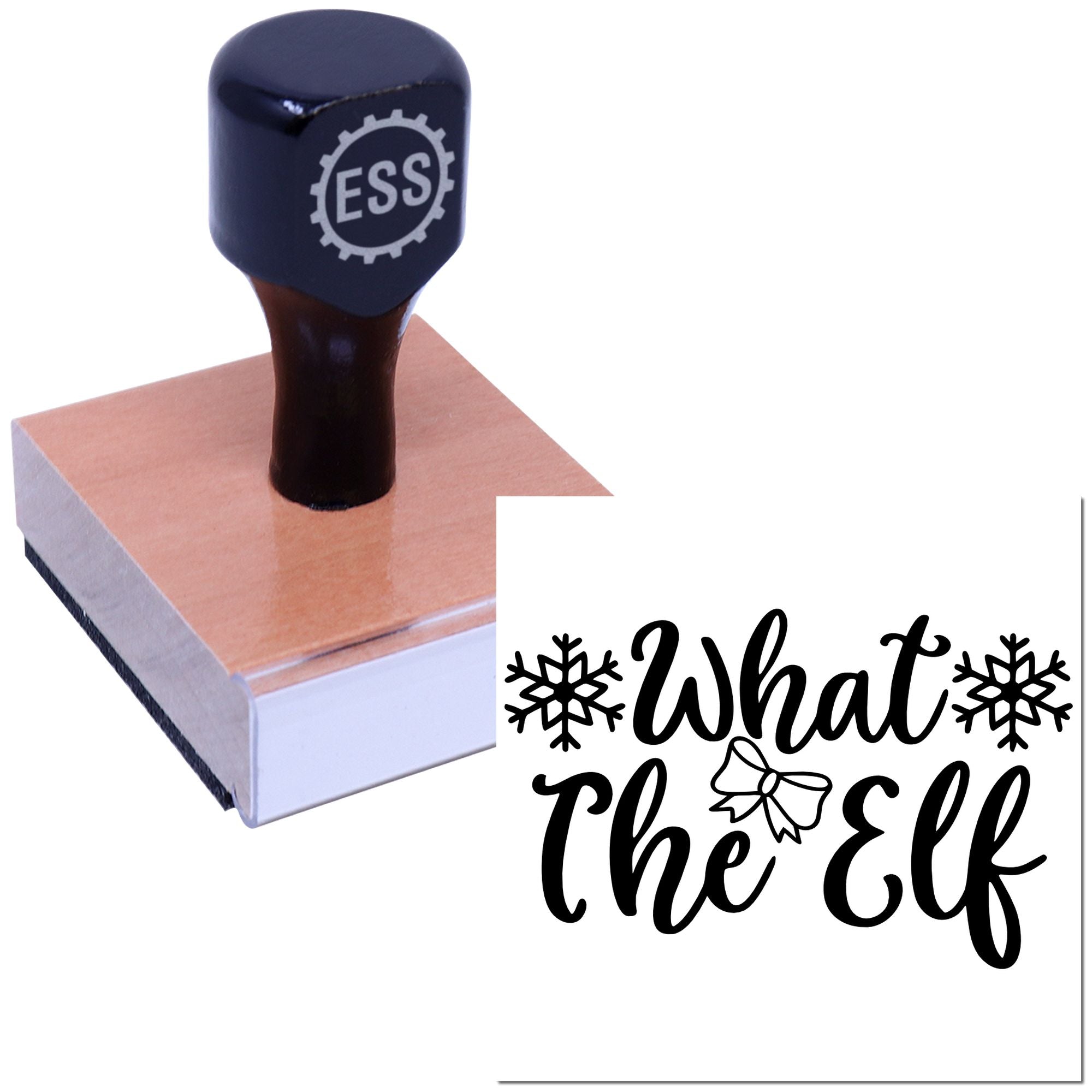 Cheeky Christmas Slogan Paper Craft Rubber Stamp