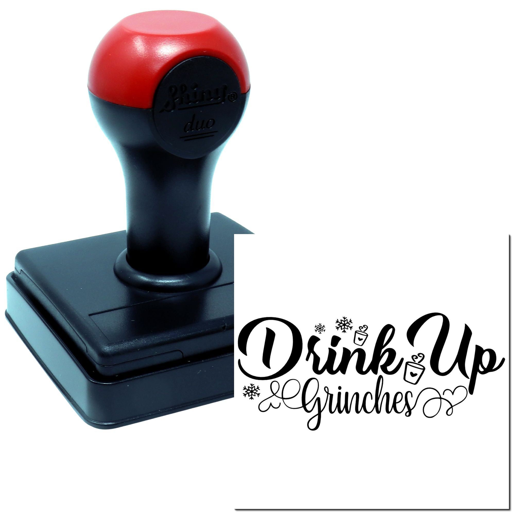 Duo Hot Cocoa Cheers For Grinches Hand Stamp