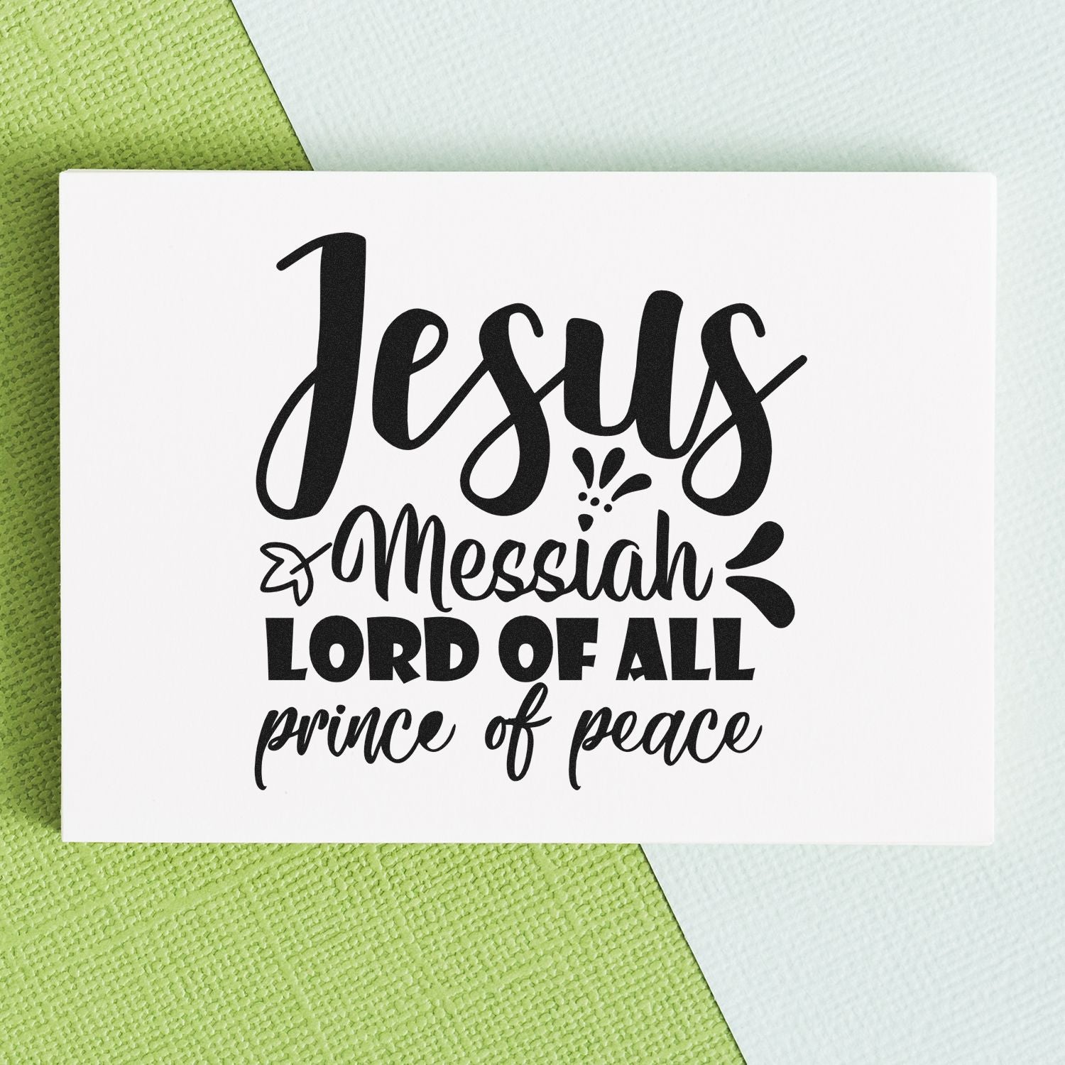 Messiah’S Peaceful Reign Card Making Rubber Stamp