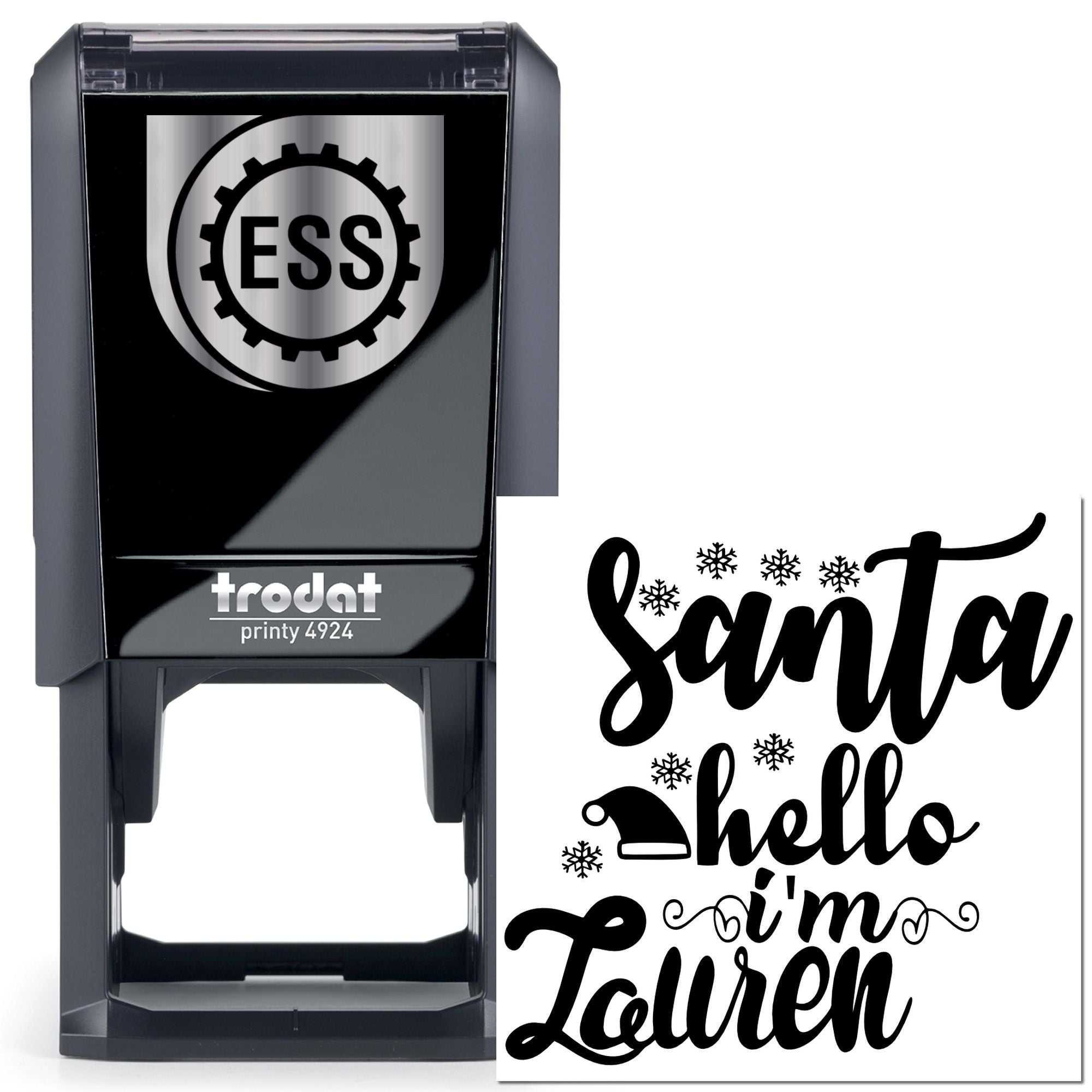 Self-Inking Santa Lauren Paper Craft Stamp