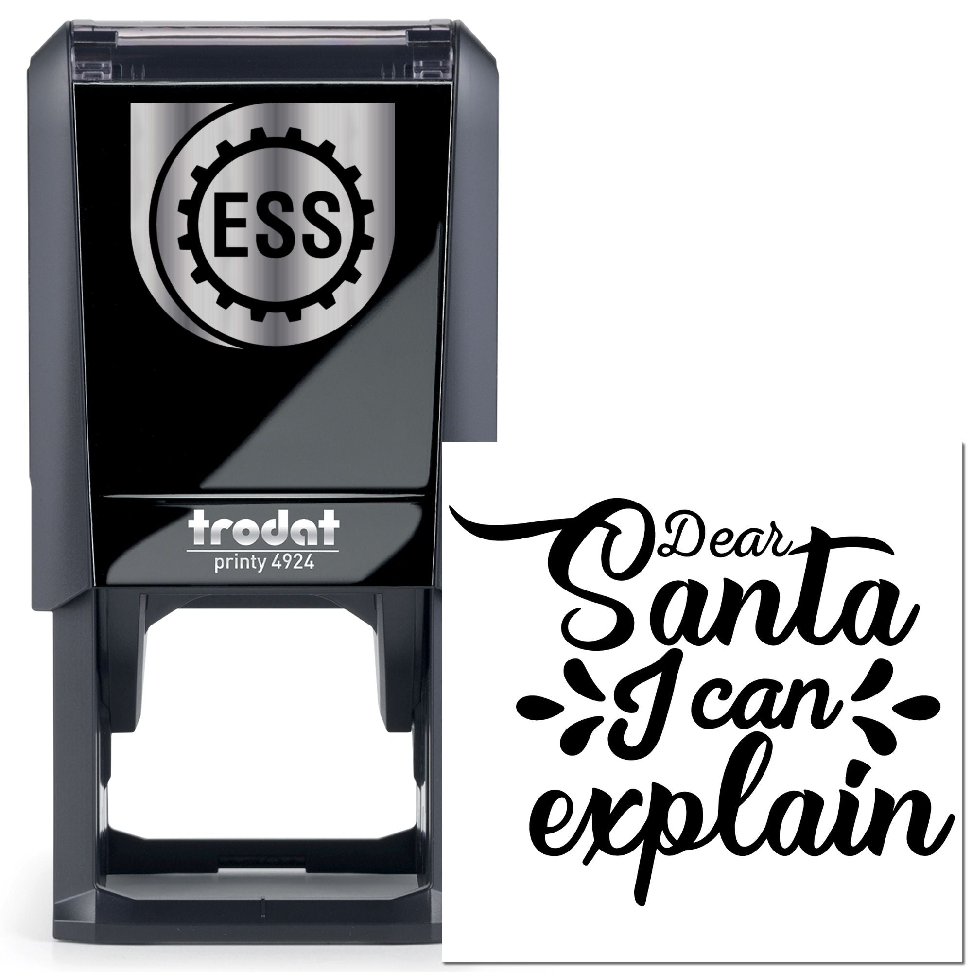 Self-Inking Santa Excuses Cardmaking Stamp