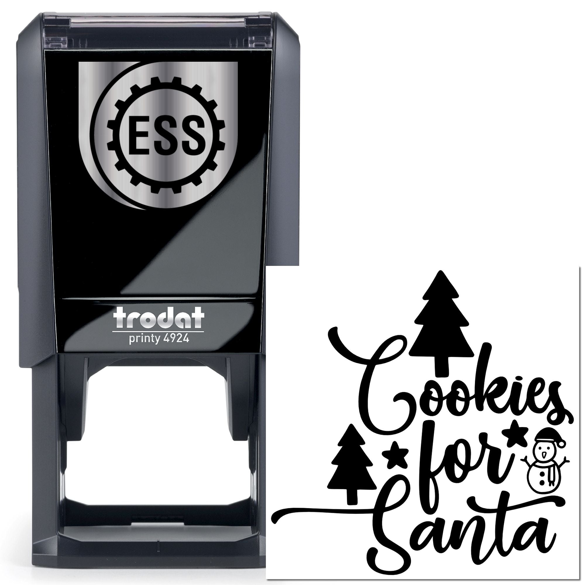 Self-Inking Santa Cookies Journaling Stamp