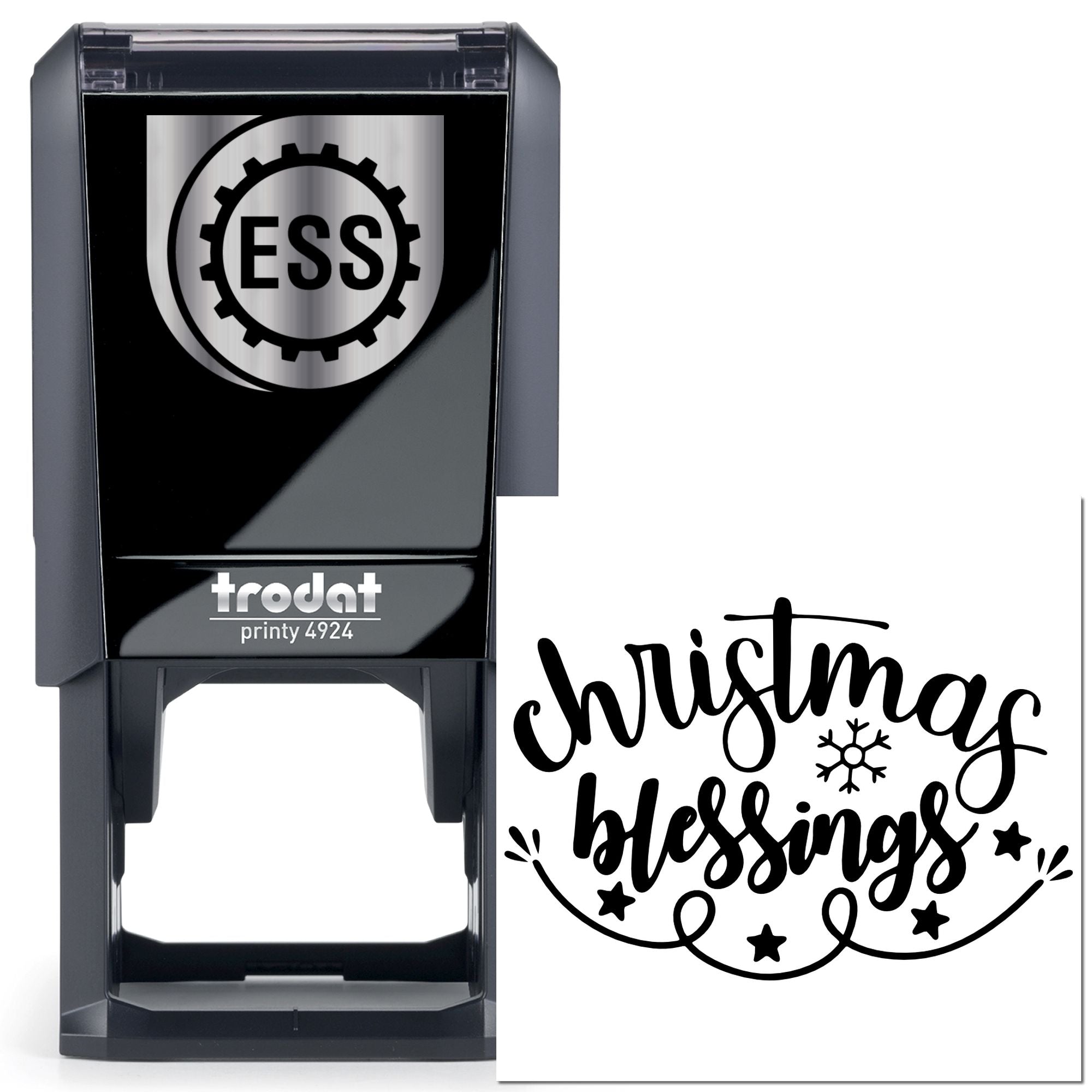 Self-Inking Christmas Blessings Paper Goods Stamp