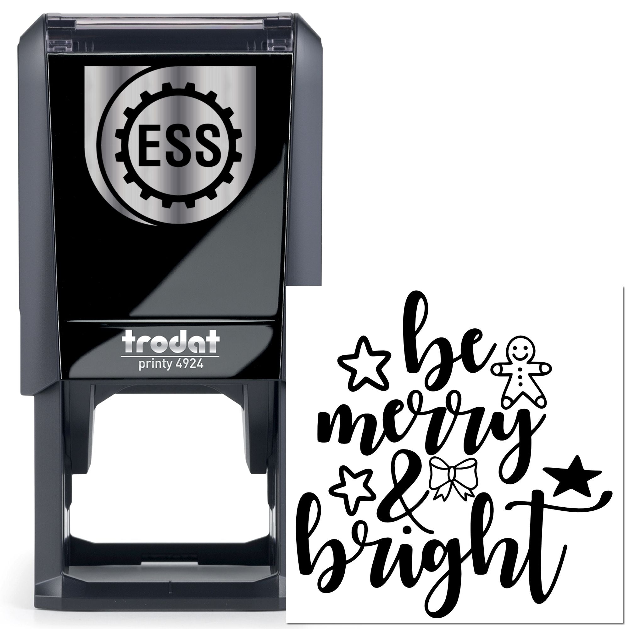 Self-Inking Holiday Cheer Greeting Card Stamp