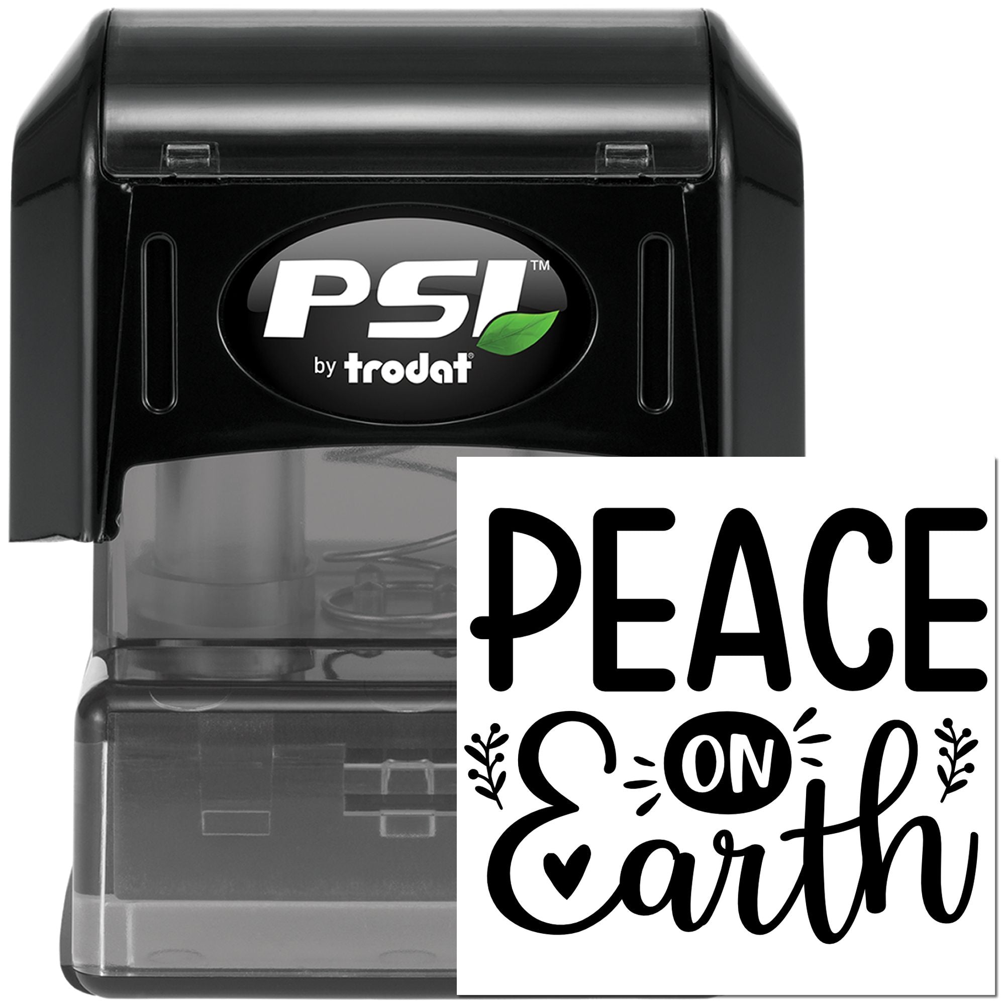 Pre-Inked Peace On Earth Paper Goods Stamp