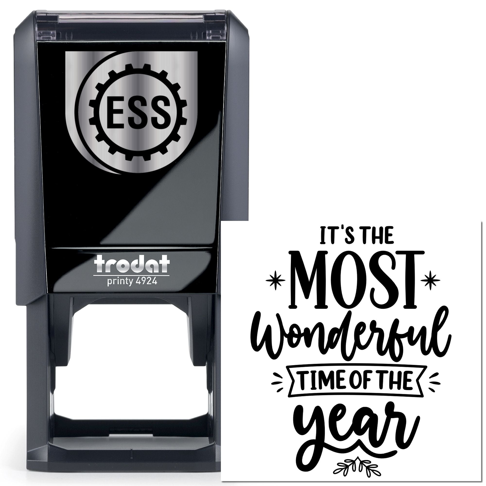 Self-Inking Holiday Cheer Card Stamp