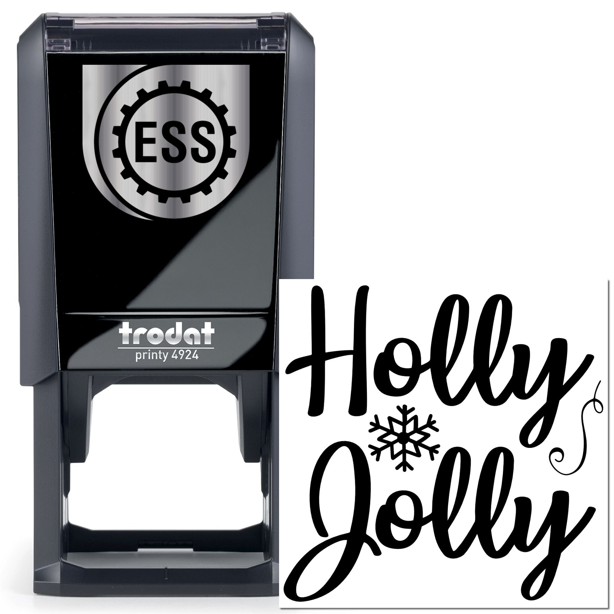 Self-Inking Holly Jolly Handcraft Stamp