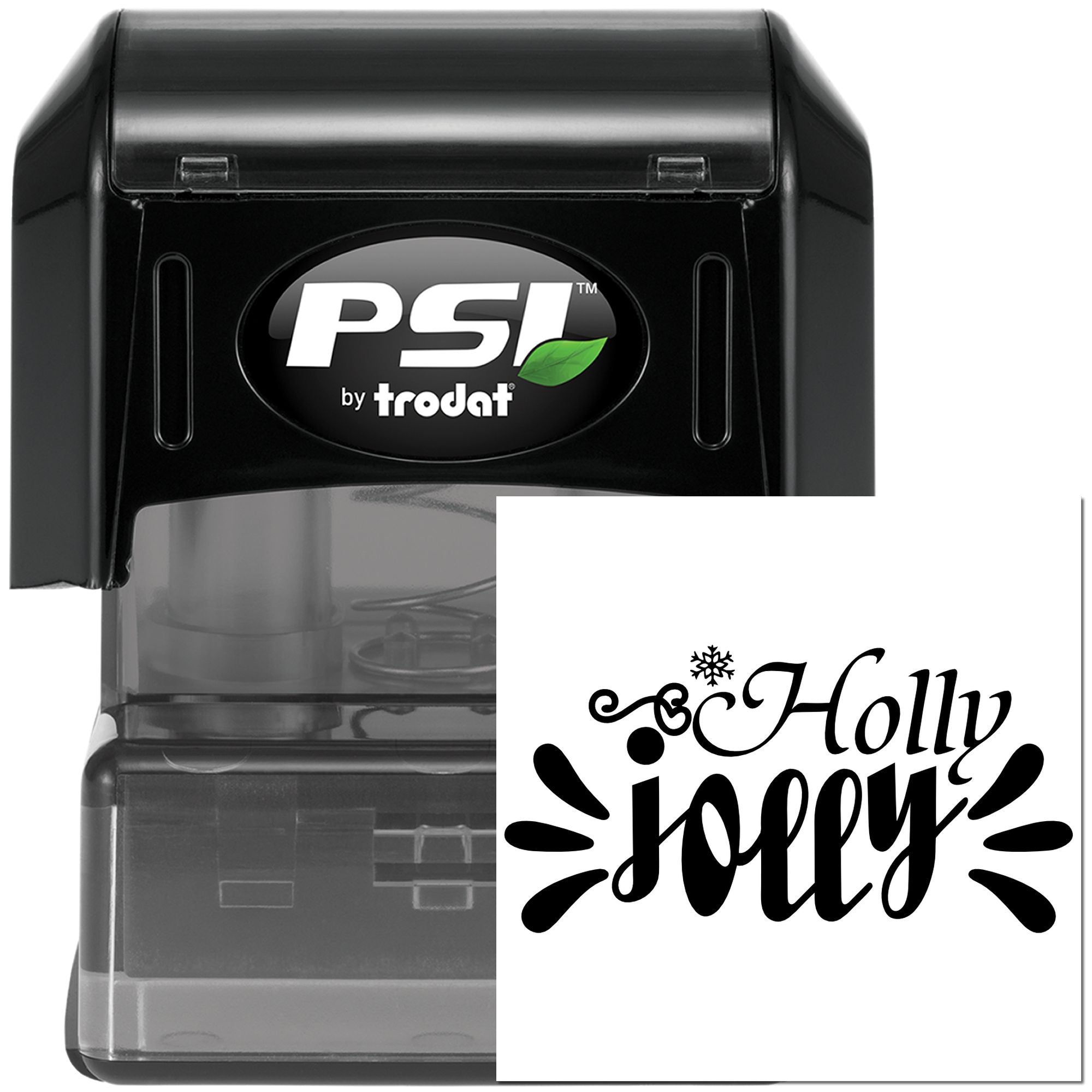 Pre-Inked Holly Jolly Christmas Paper Craft Stamp