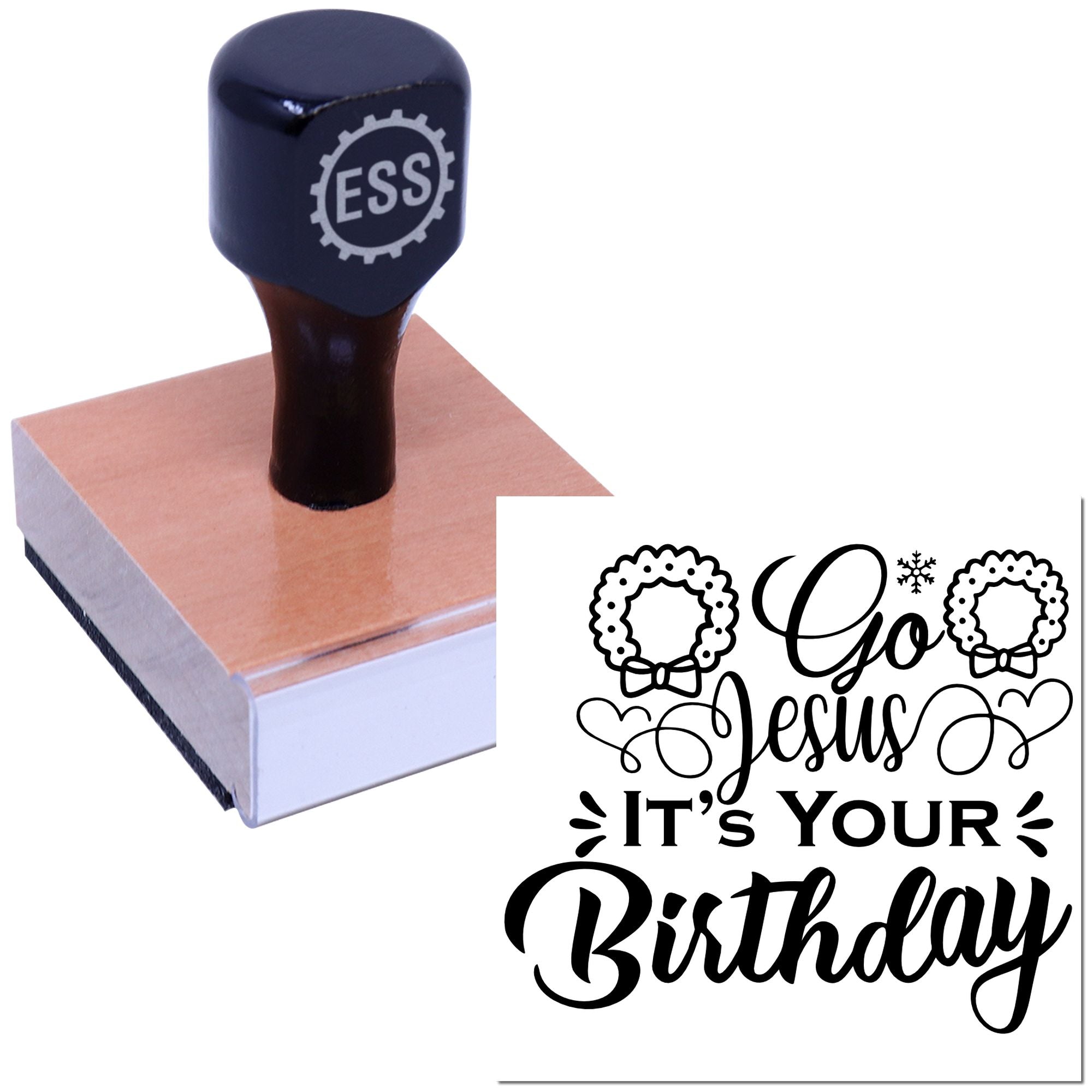 Celebrate Jesus Birthday Cardmaking Rubber Stamp