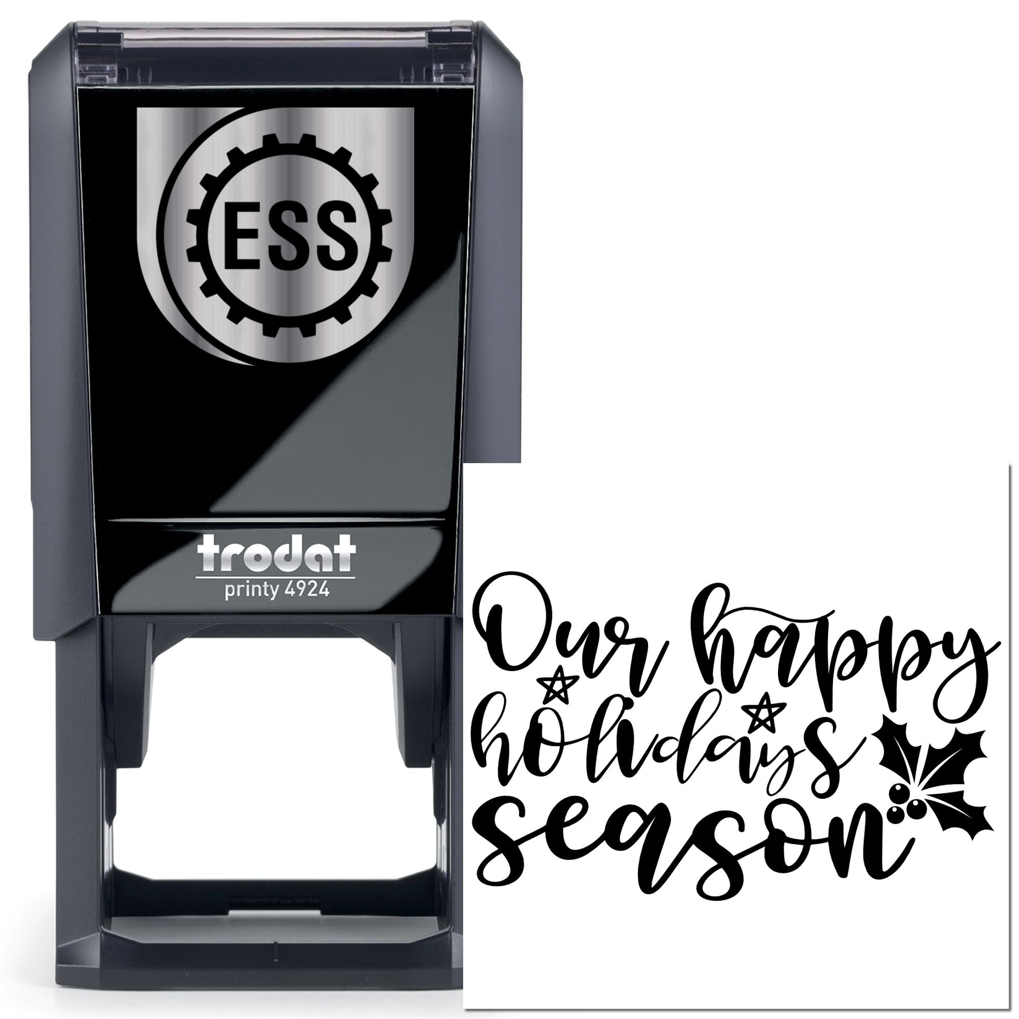 Self-Inking Happy Holidays Journaling Stamp