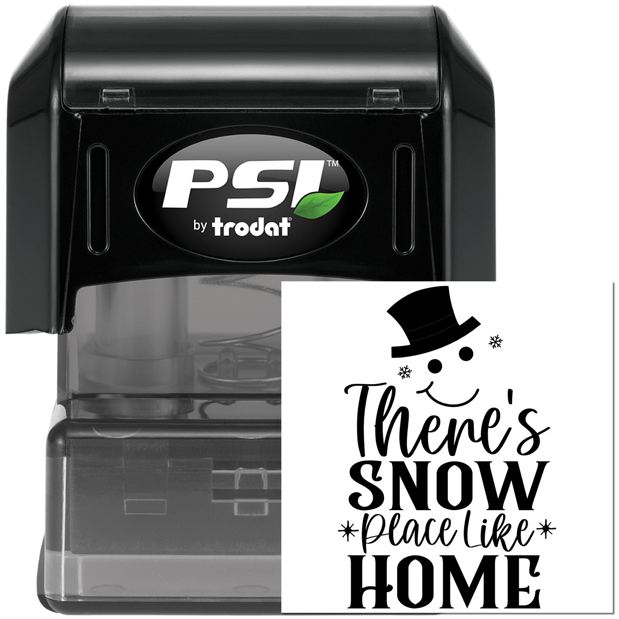 Pre-Inked Winter Home Greeting Greeting Card Stamp