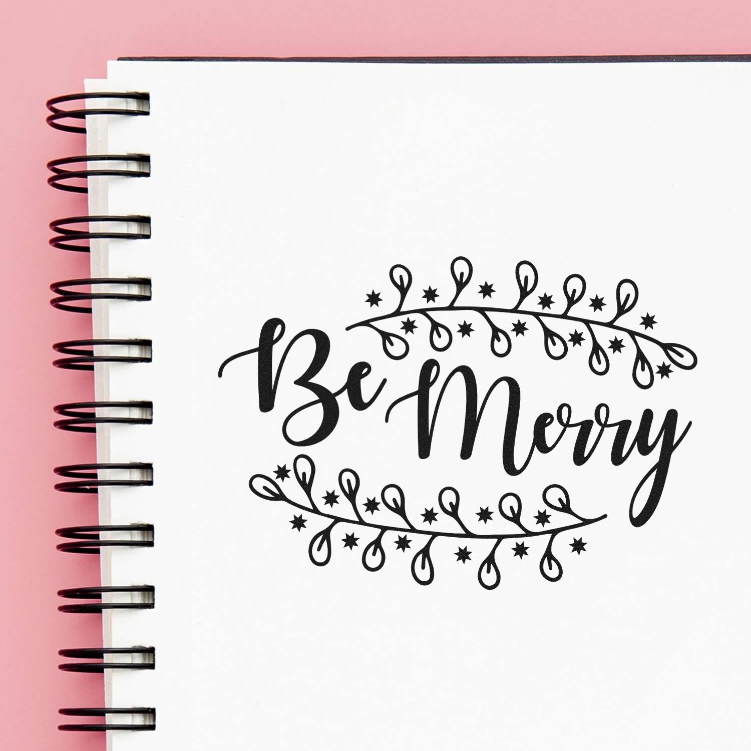 Self-Inking Be Merry Scrapbook Stamp