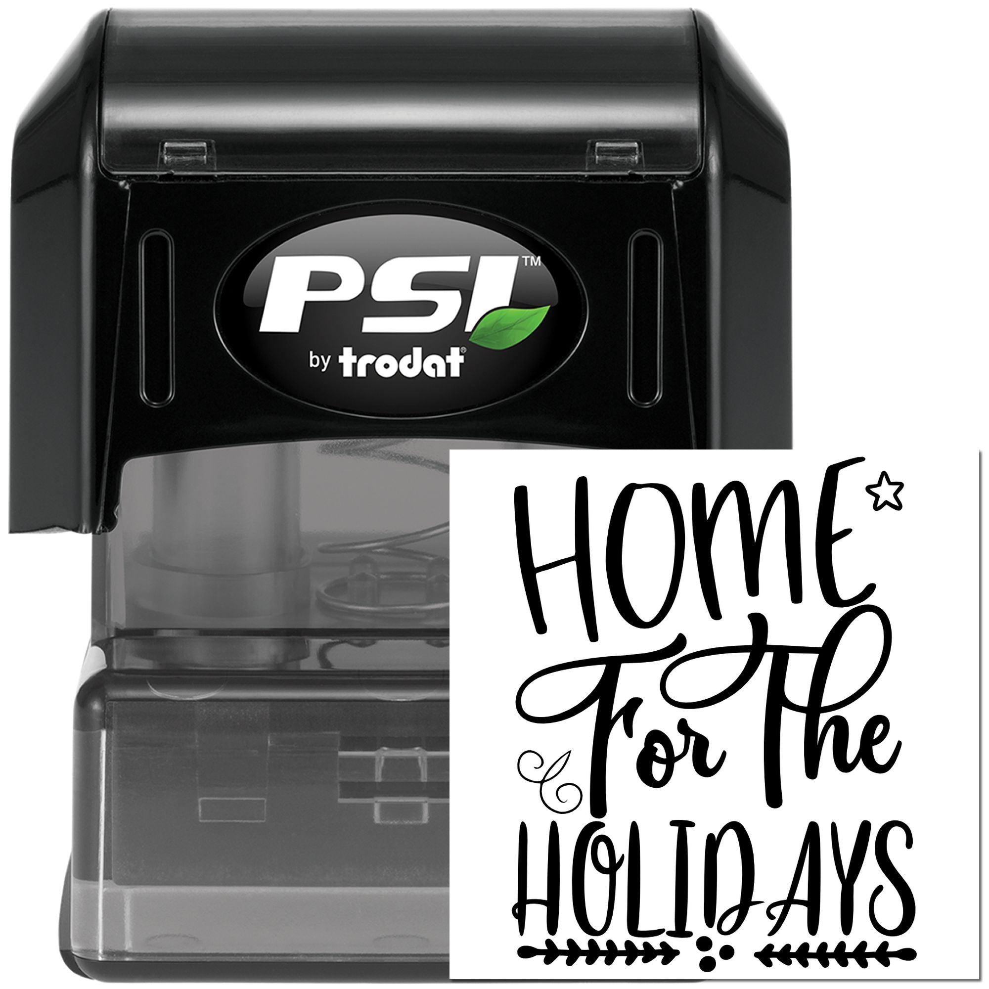 Pre-Inked Home For Holidays Paper Craft Stamp