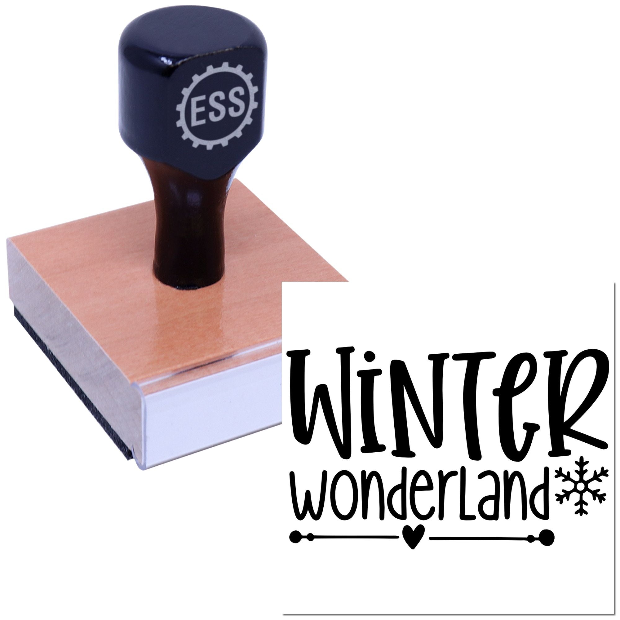 Frosty Magical Wonderland Paper Goods Rubber Stamp