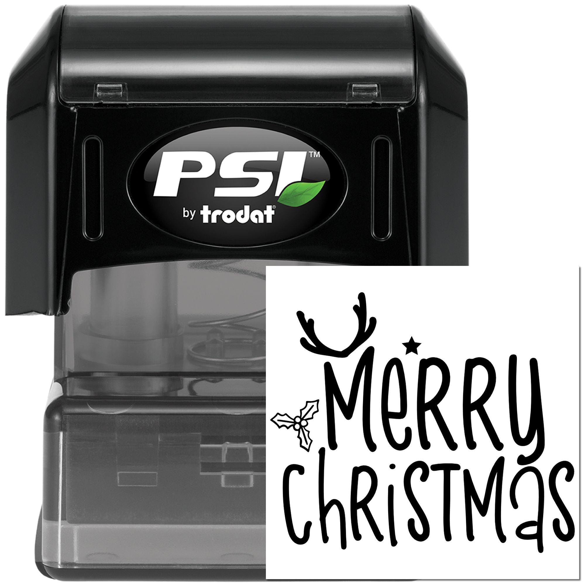 Pre-Inked Merry Christmas Card Cardmaking Stamp