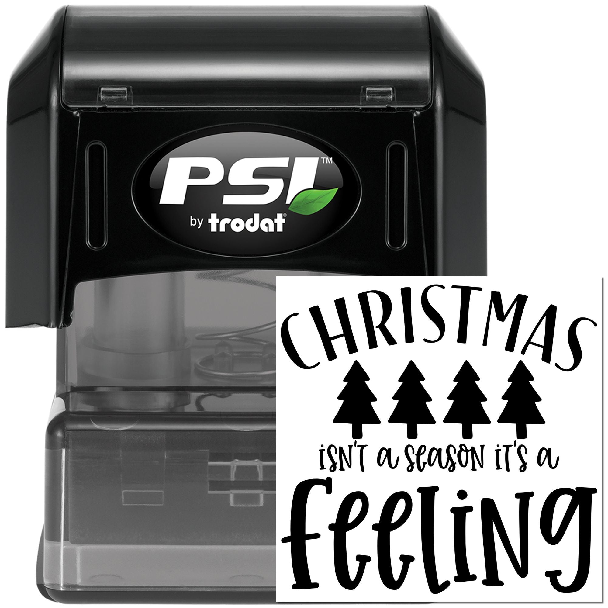 Pre-Inked Christmas Spirit Feeling Postcard Stamp