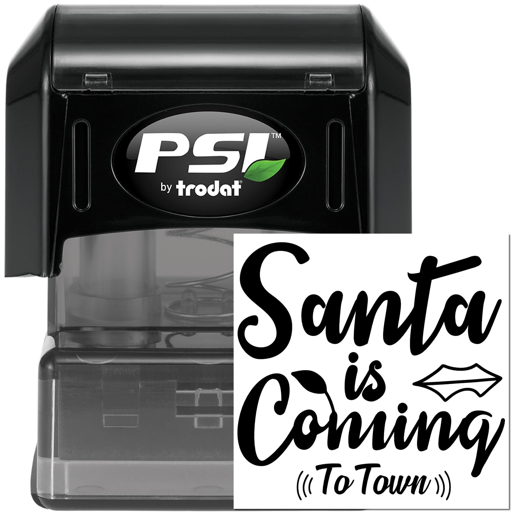 Pre-Inked Santa Is Coming Party Favor Stamp