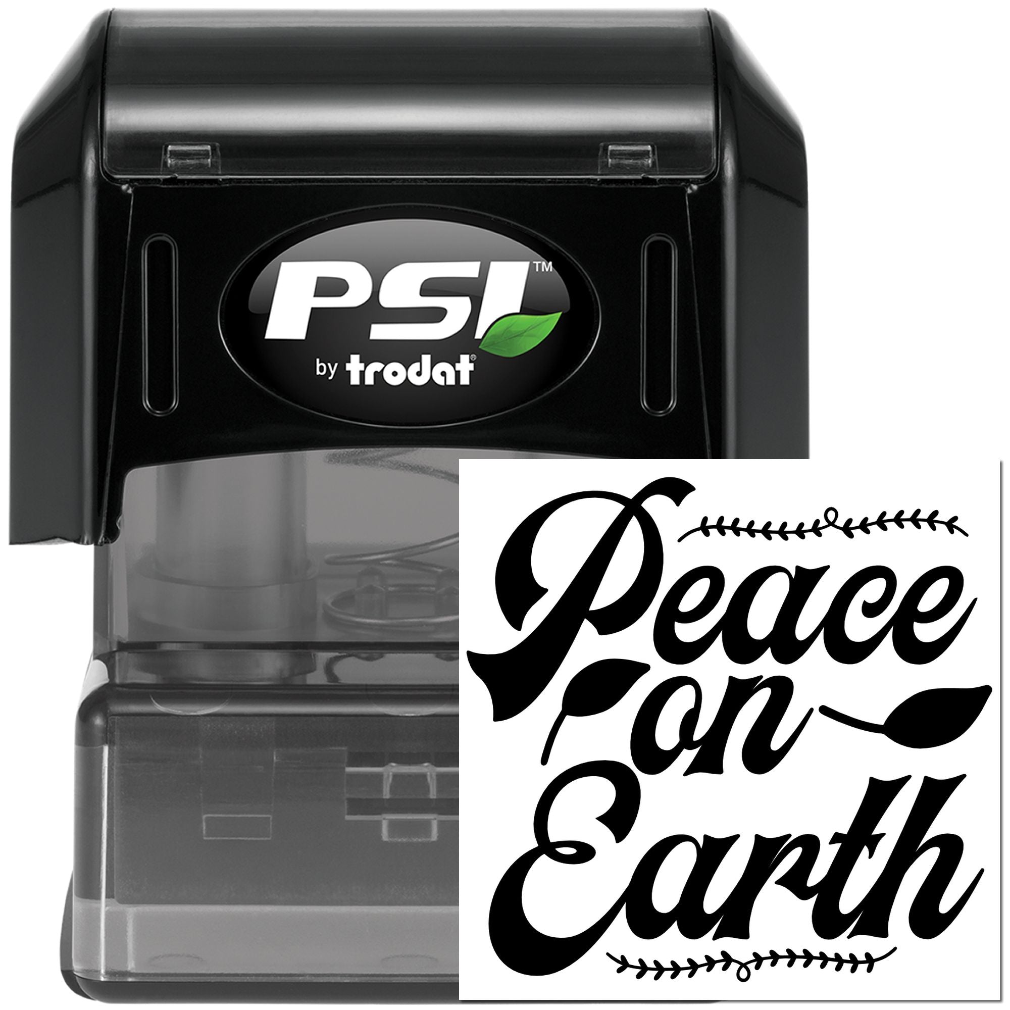 Pre-Inked Peace On Earth Scrapbook Stamp