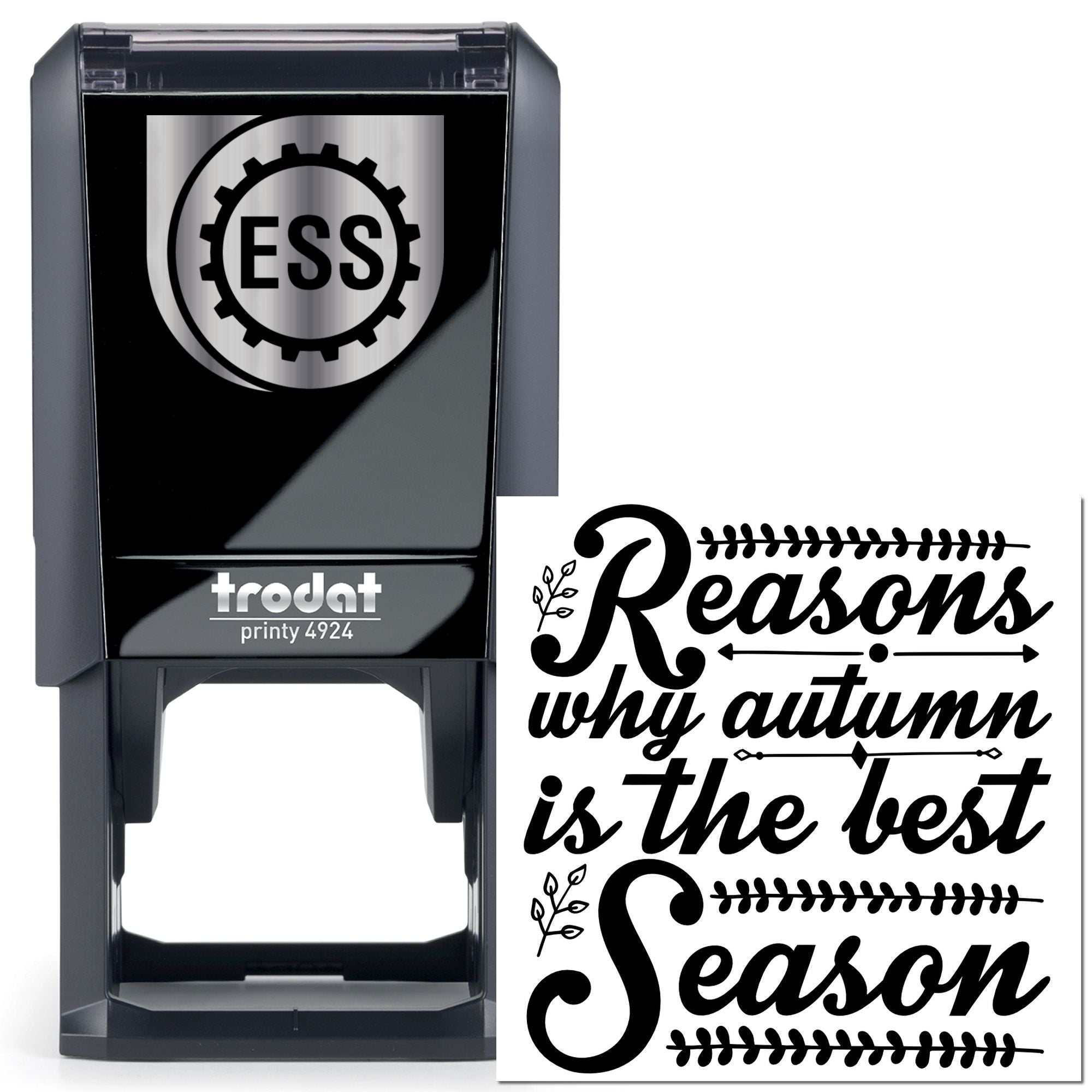 Self-Inking Autumn Season Mini Card Stamp