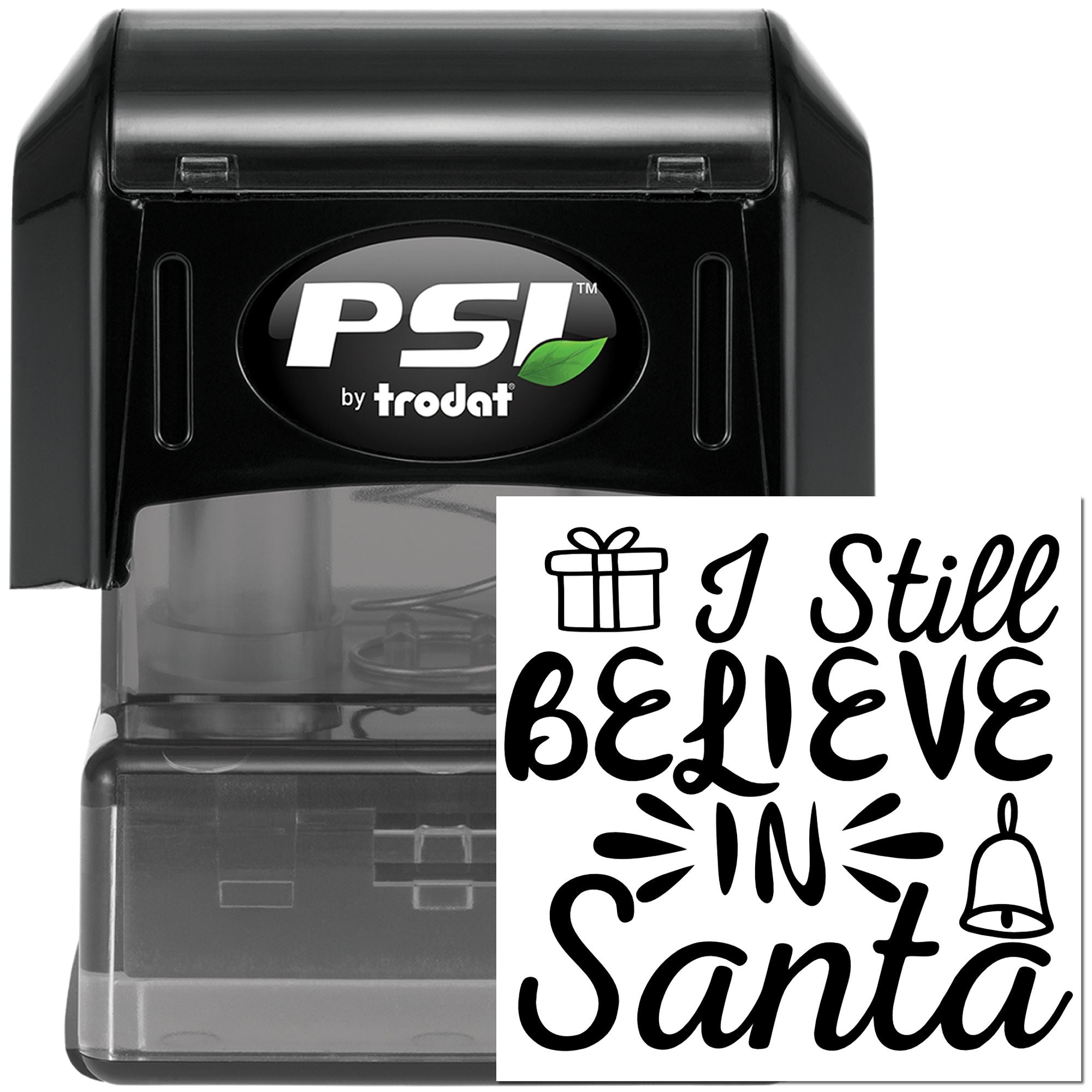 Pre-Inked Believe In Santa Note Card Stamp
