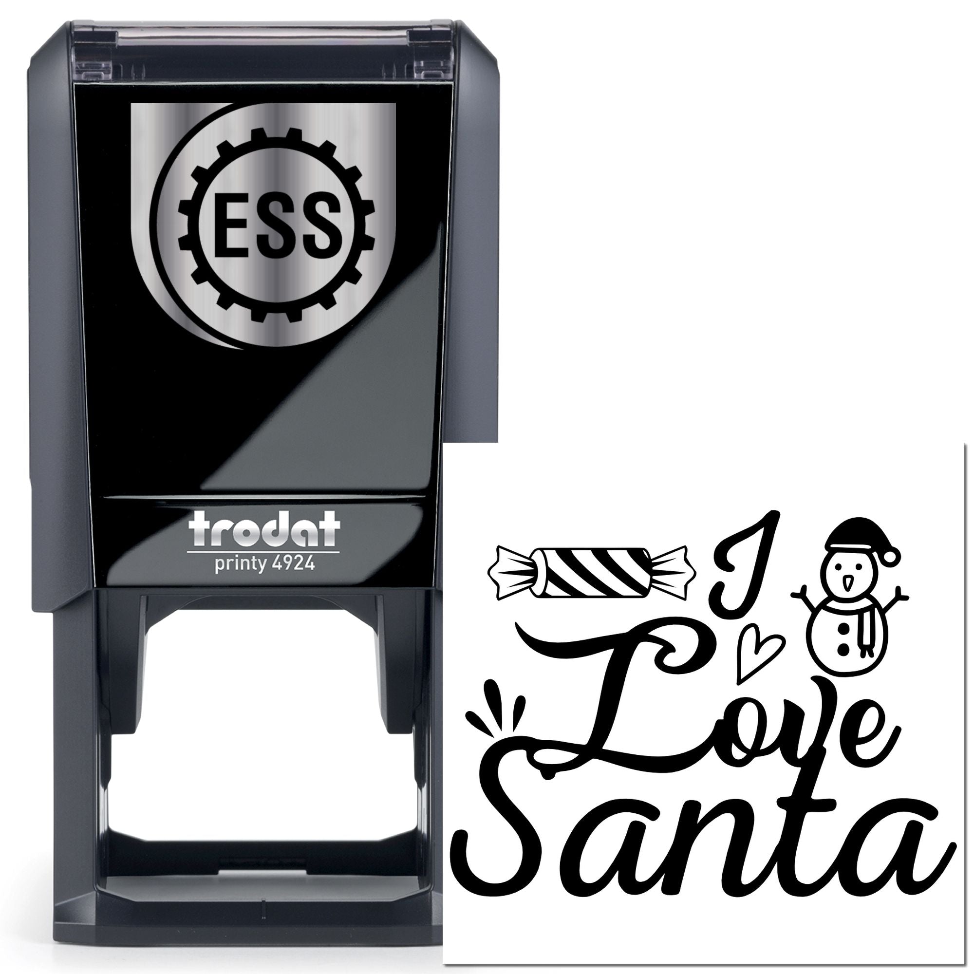 Self-Inking Love Santa Craft Stamp