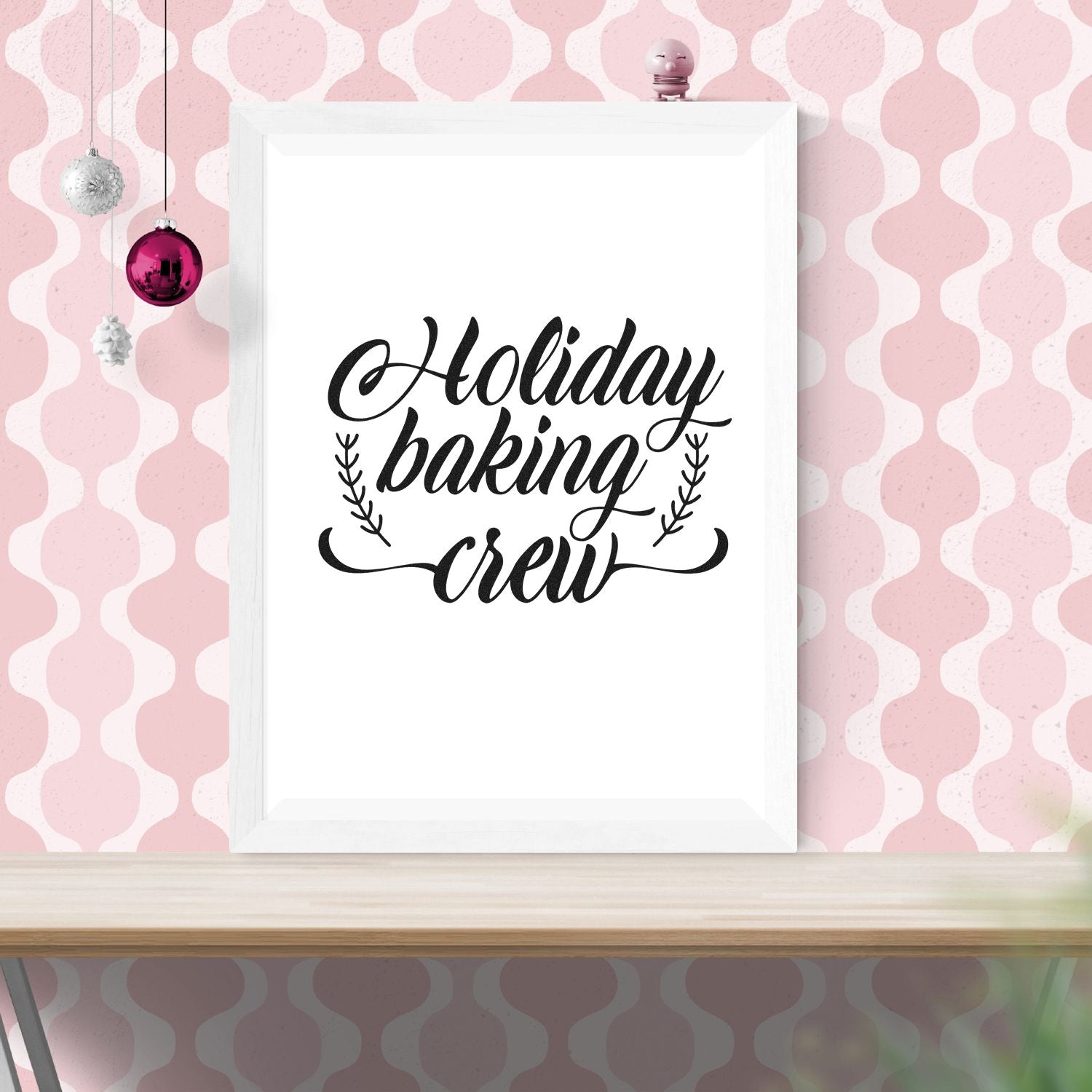 Duo Cozy Holiday Baking Crew Squad Hand Stamp