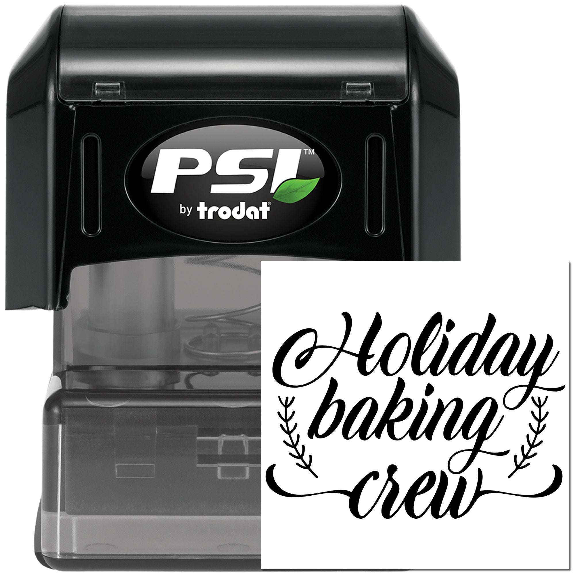Pre-Inked Holiday Baking Crew Scrapbook Stamp