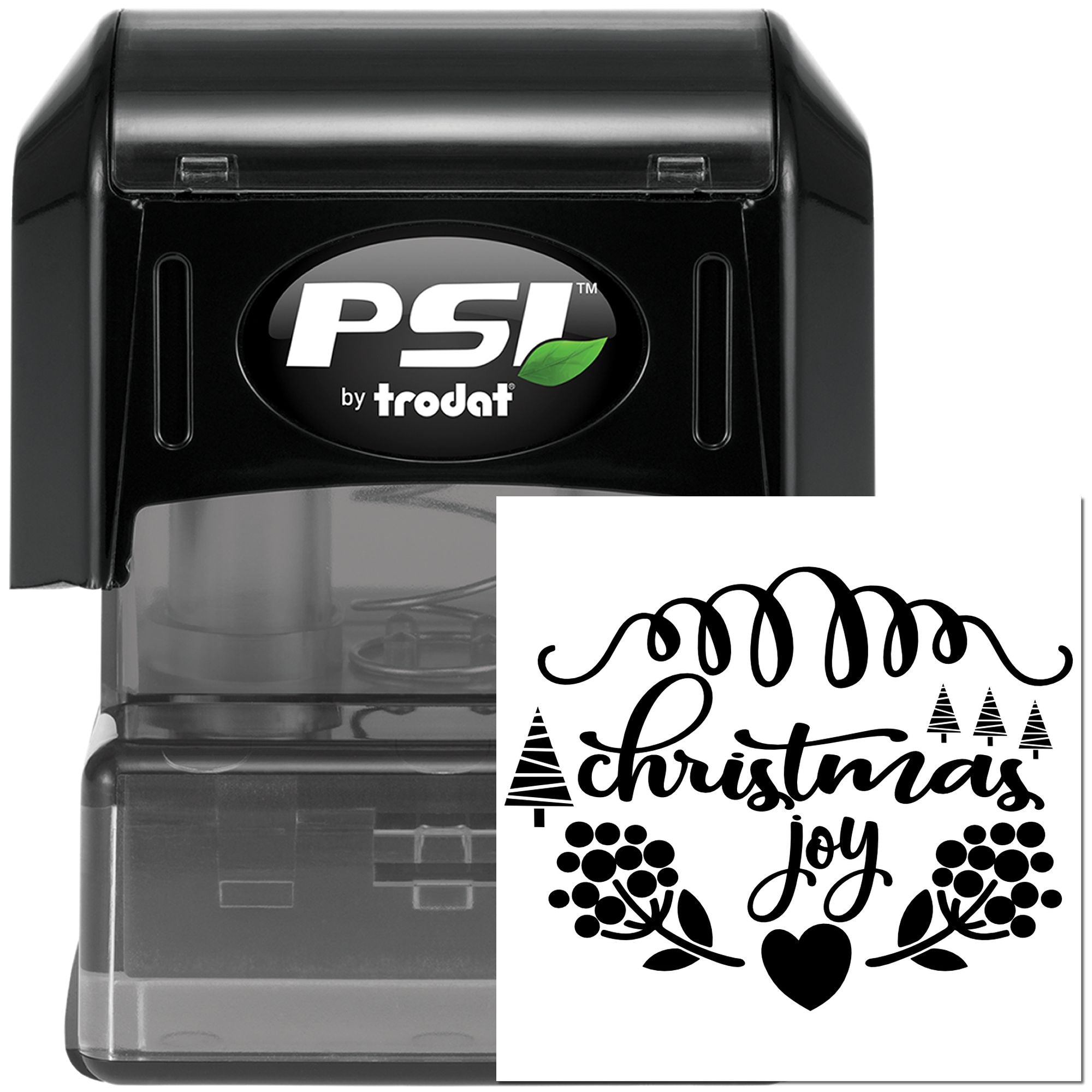 Pre-Inked Joyful Christmas Design Crafting Stamp