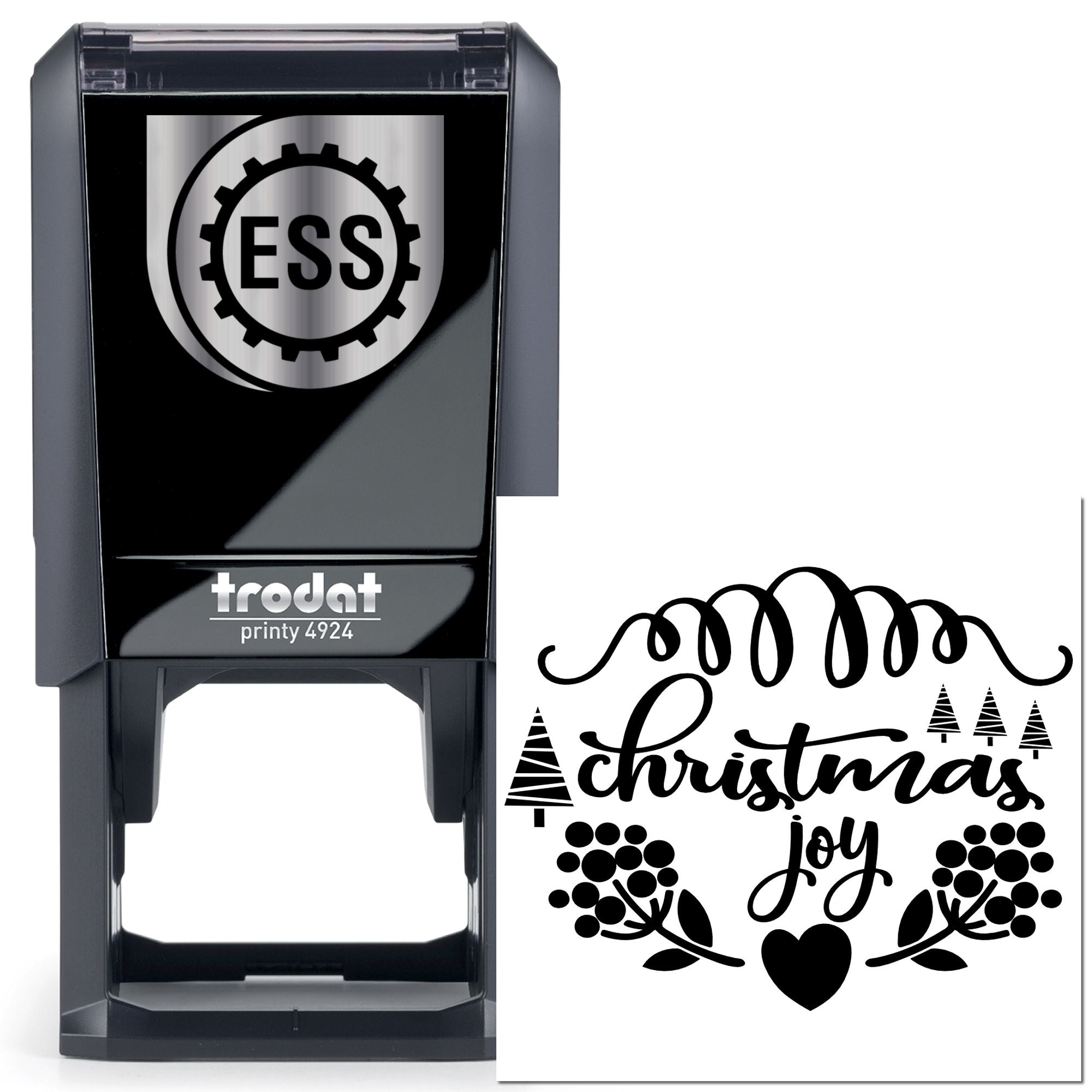 Self-Inking Christmas Joy Card Making Stamp