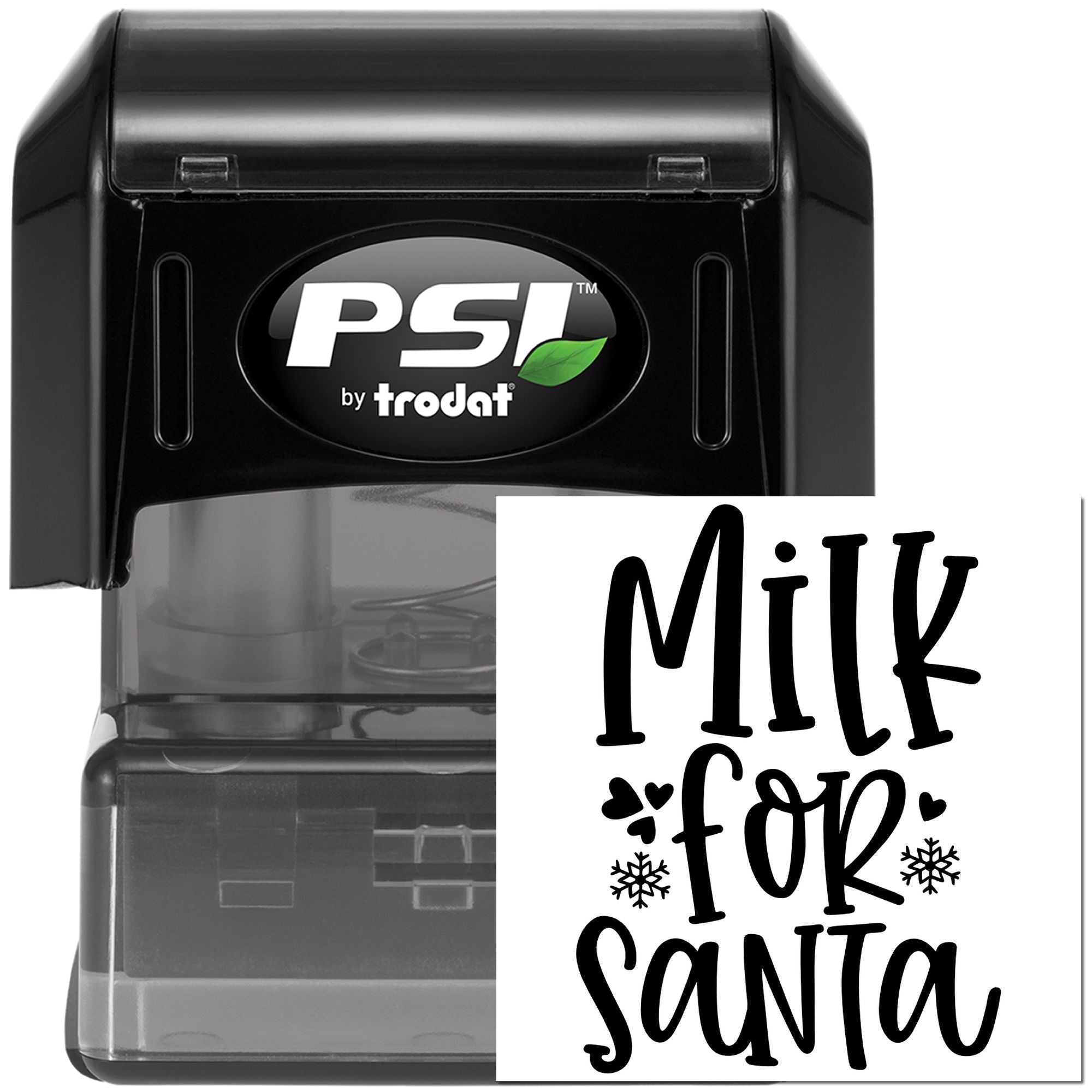 Pre-Inked Milk For Santa Paper Craft Stamp