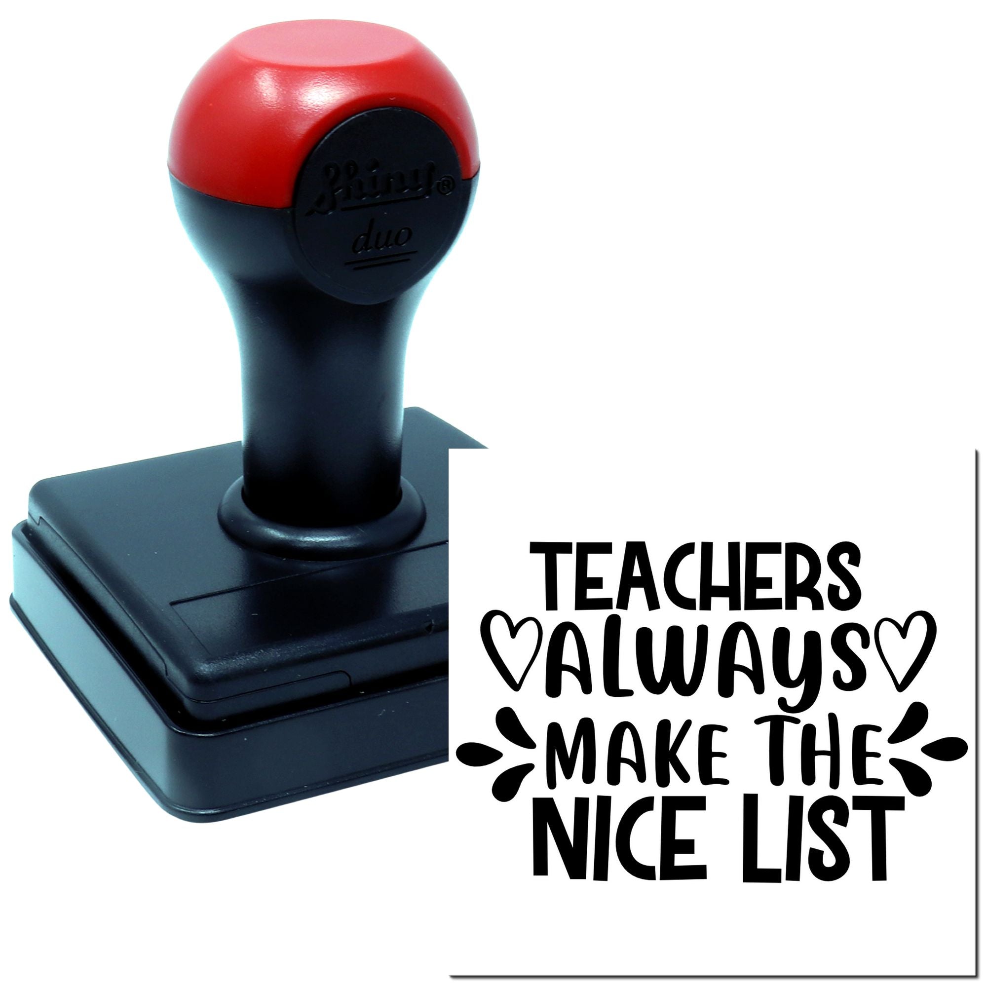 Duo Kindhearted Teachers Brighten Every Classroom Hand Stamp