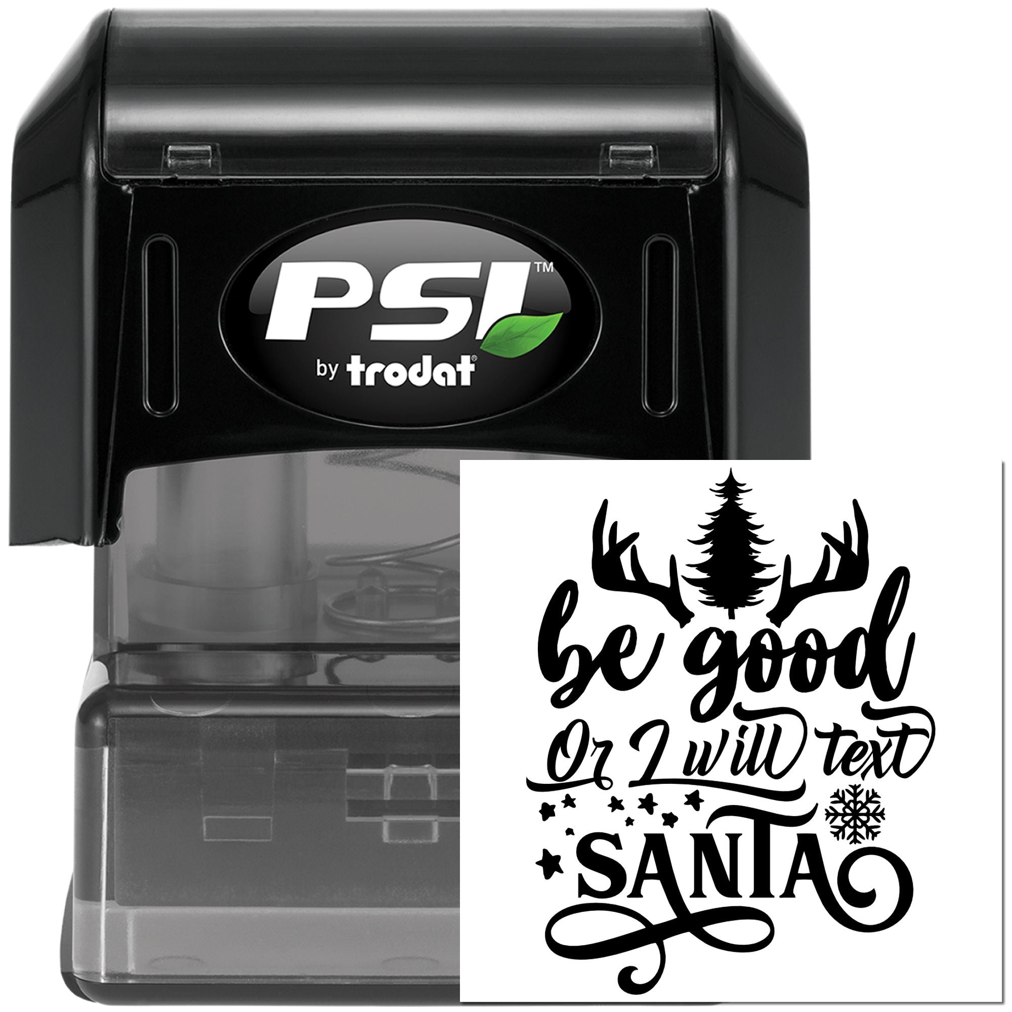 Pre-Inked Be Good Santa Note Card Stamp