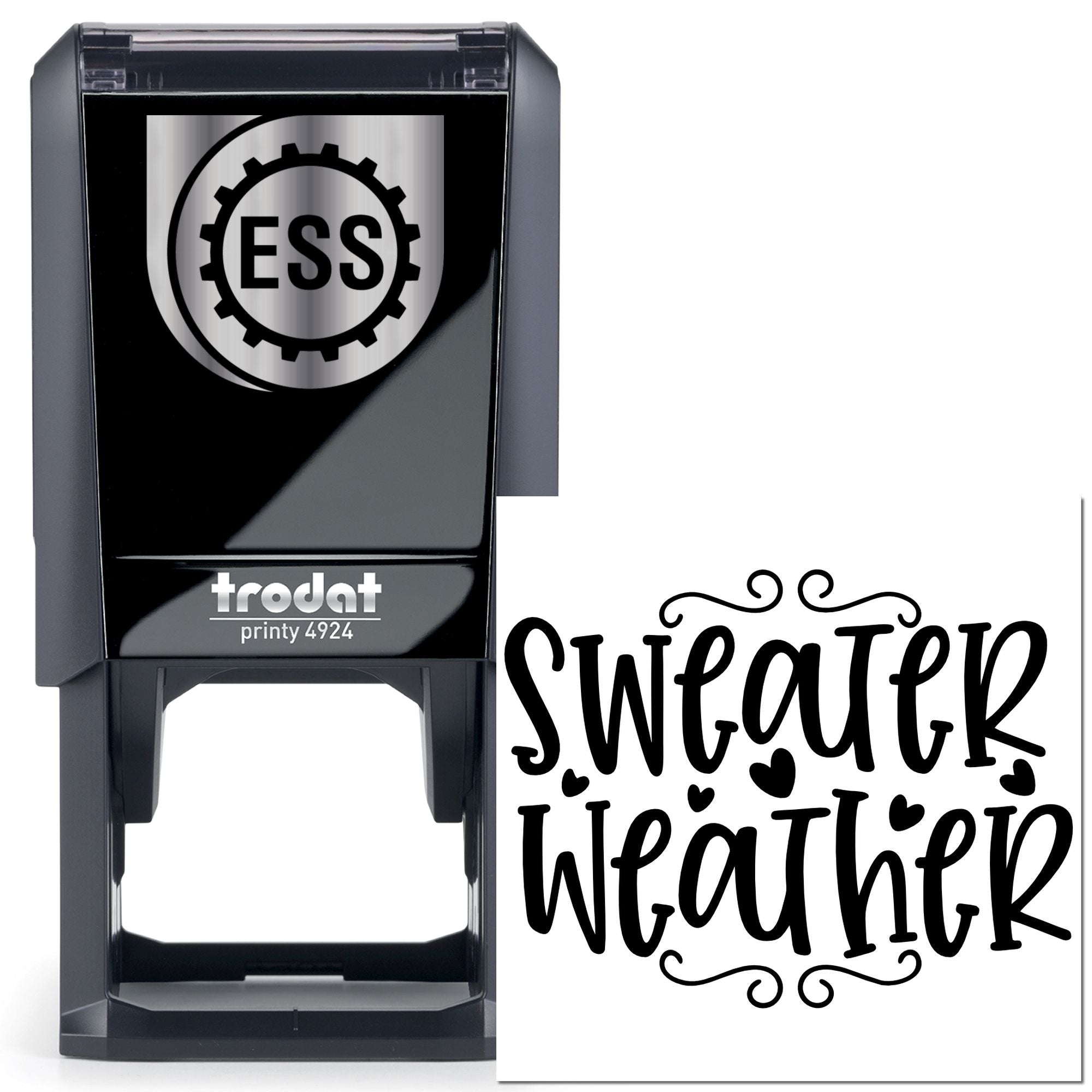 Self-Inking Sweater Weather Tag Stamp