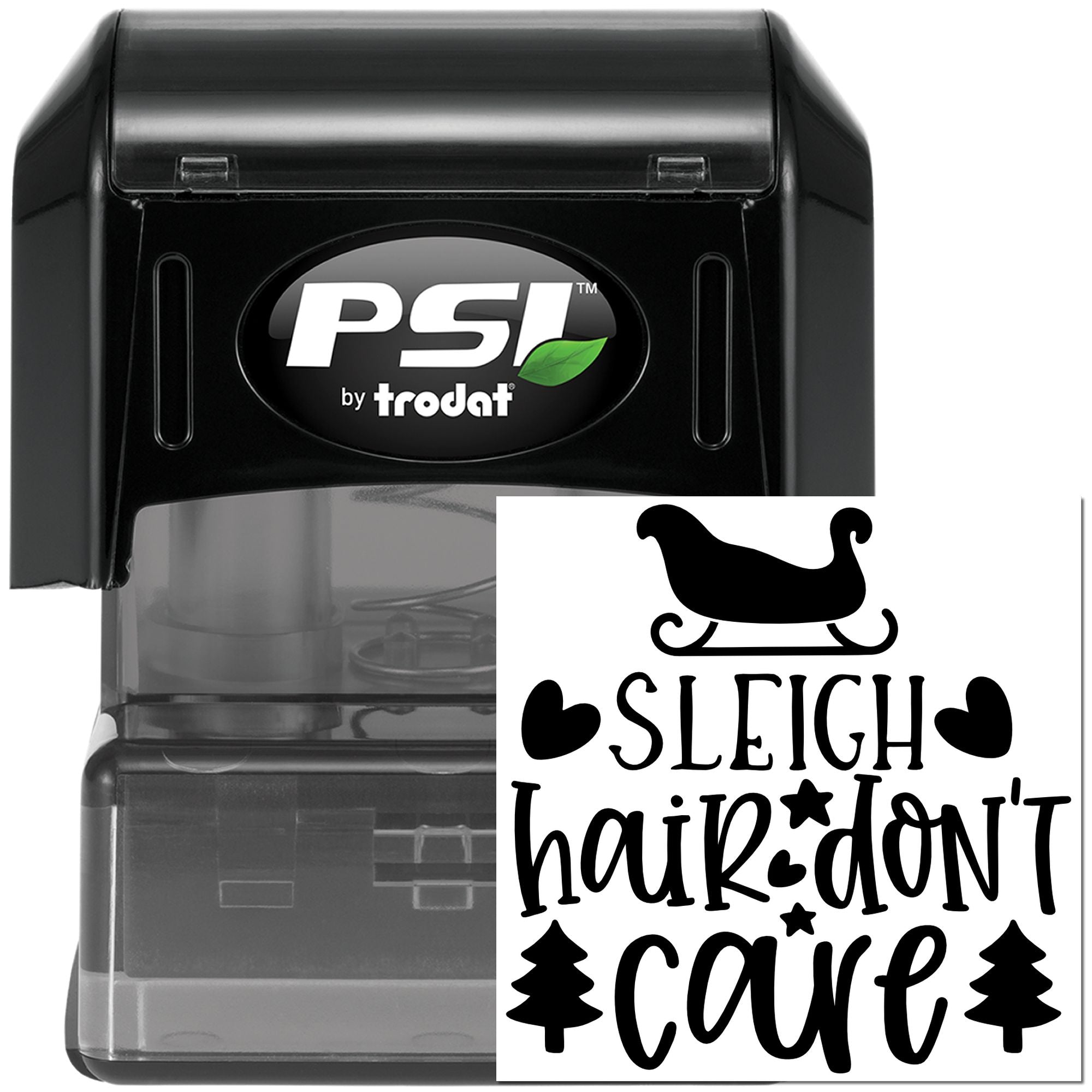 Pre-Inked Sleigh Hair Don’T Craft Stamp