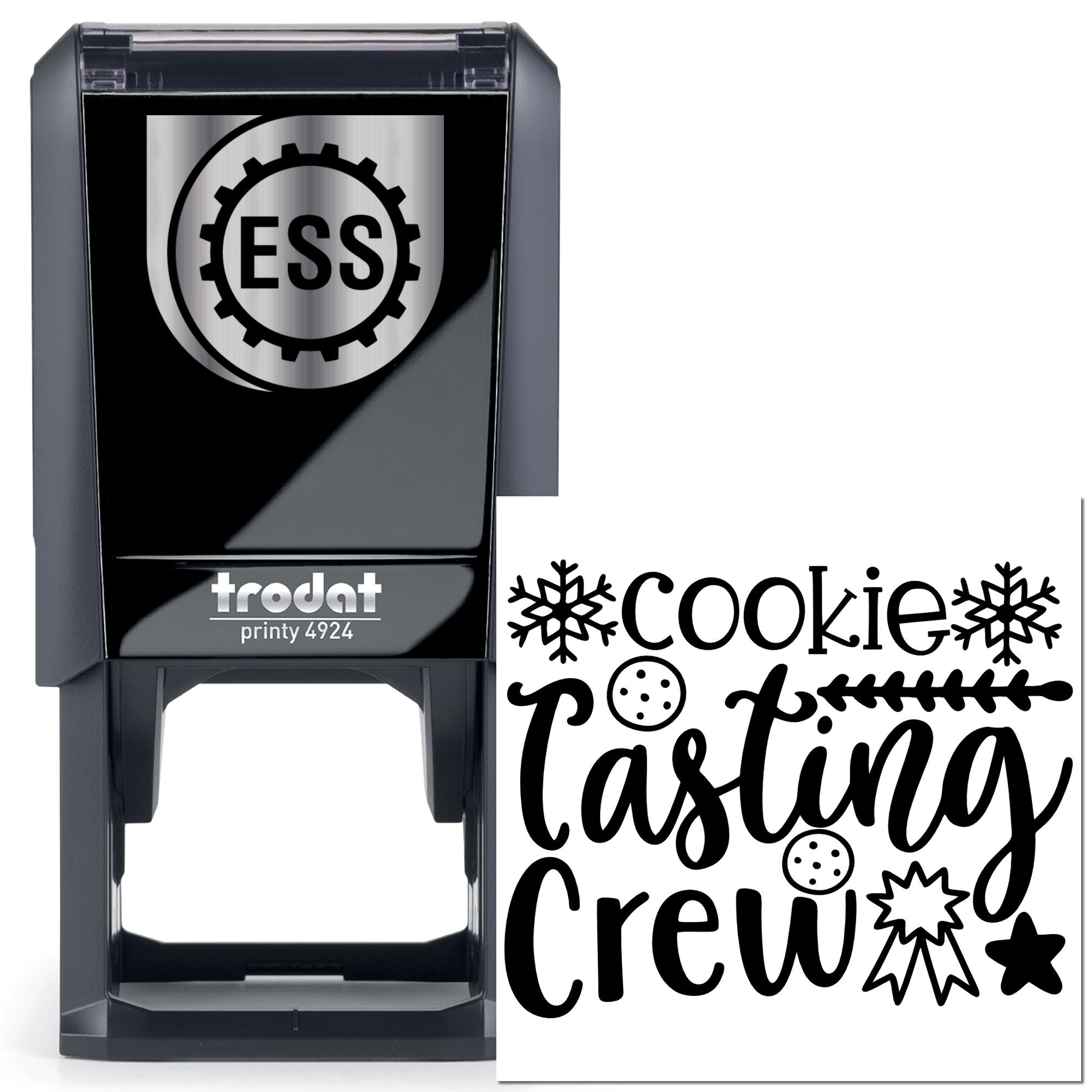 Self-Inking Cookie Casting Card Making Stamp