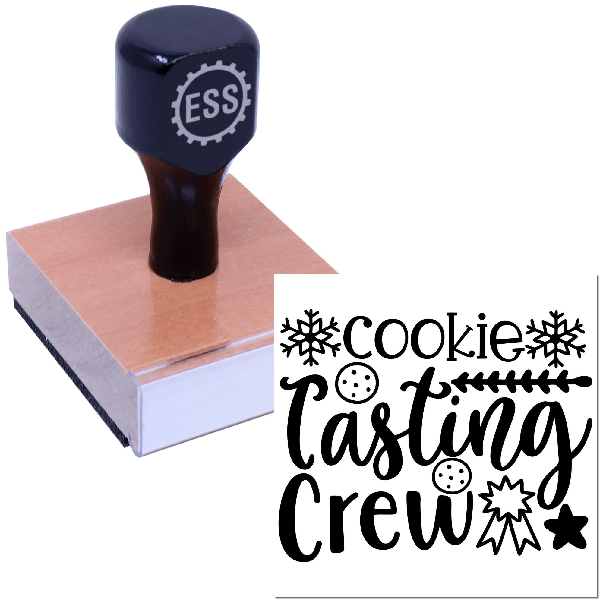 Cookie Tasting Crew Paper Craft Rubber Stamp
