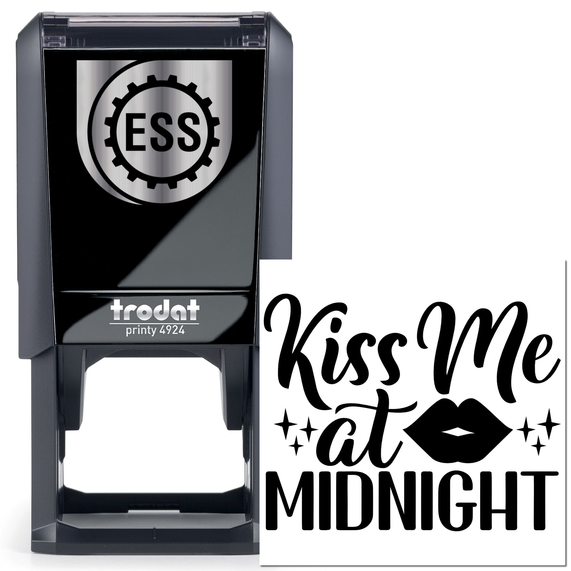 Self-Inking Midnight Kiss Paper Goods Stamp